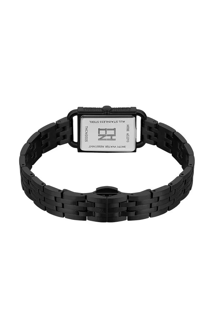 BLACK BY BLUE BRAVE | THCN H· I Reflection Black Dial & Black Bracelet Watch