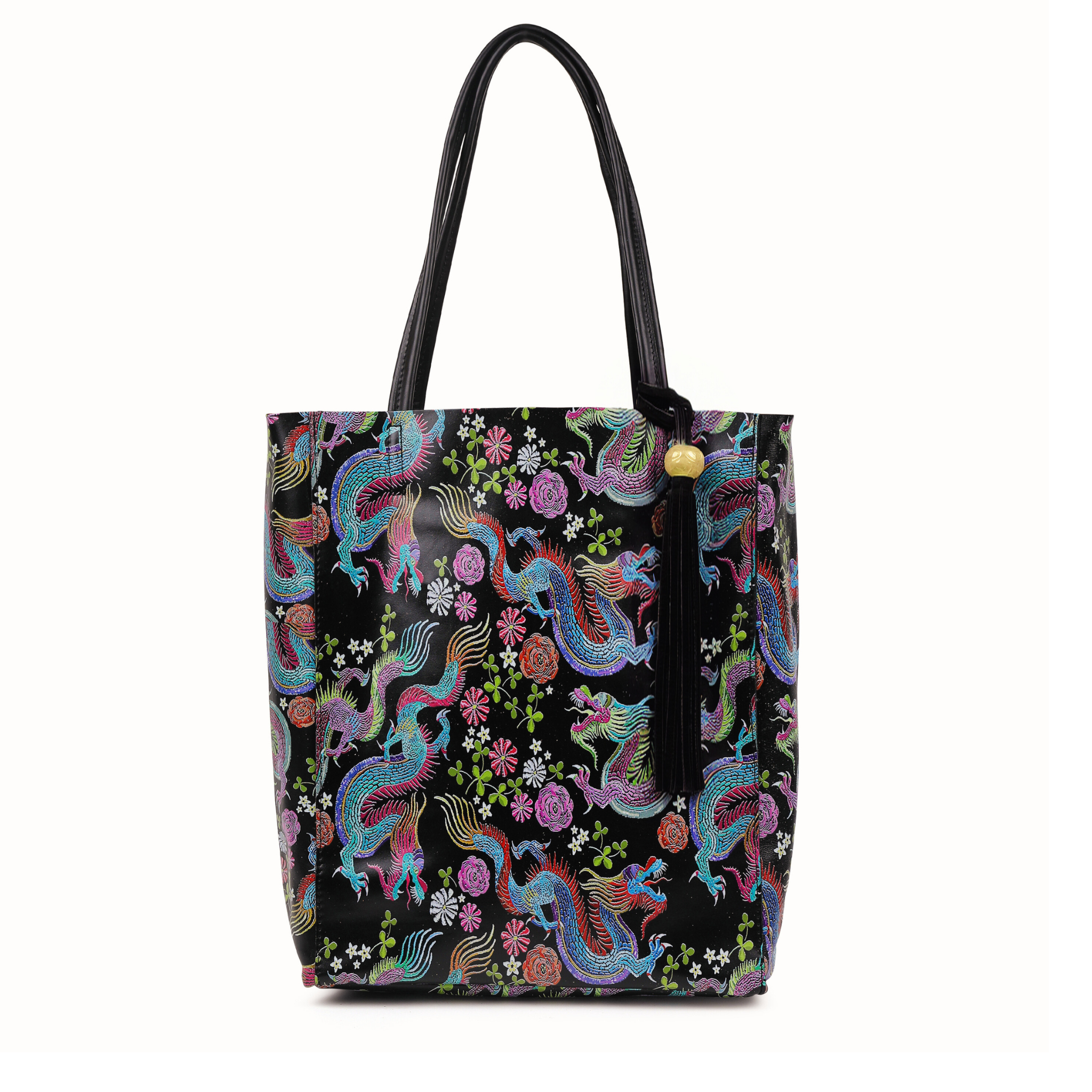 DESTI SAINT | Nzuri Annie Shopper | Dragon Print Leather
