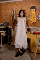 SAERO COLLECTIVE | Mok Textured Dress | White