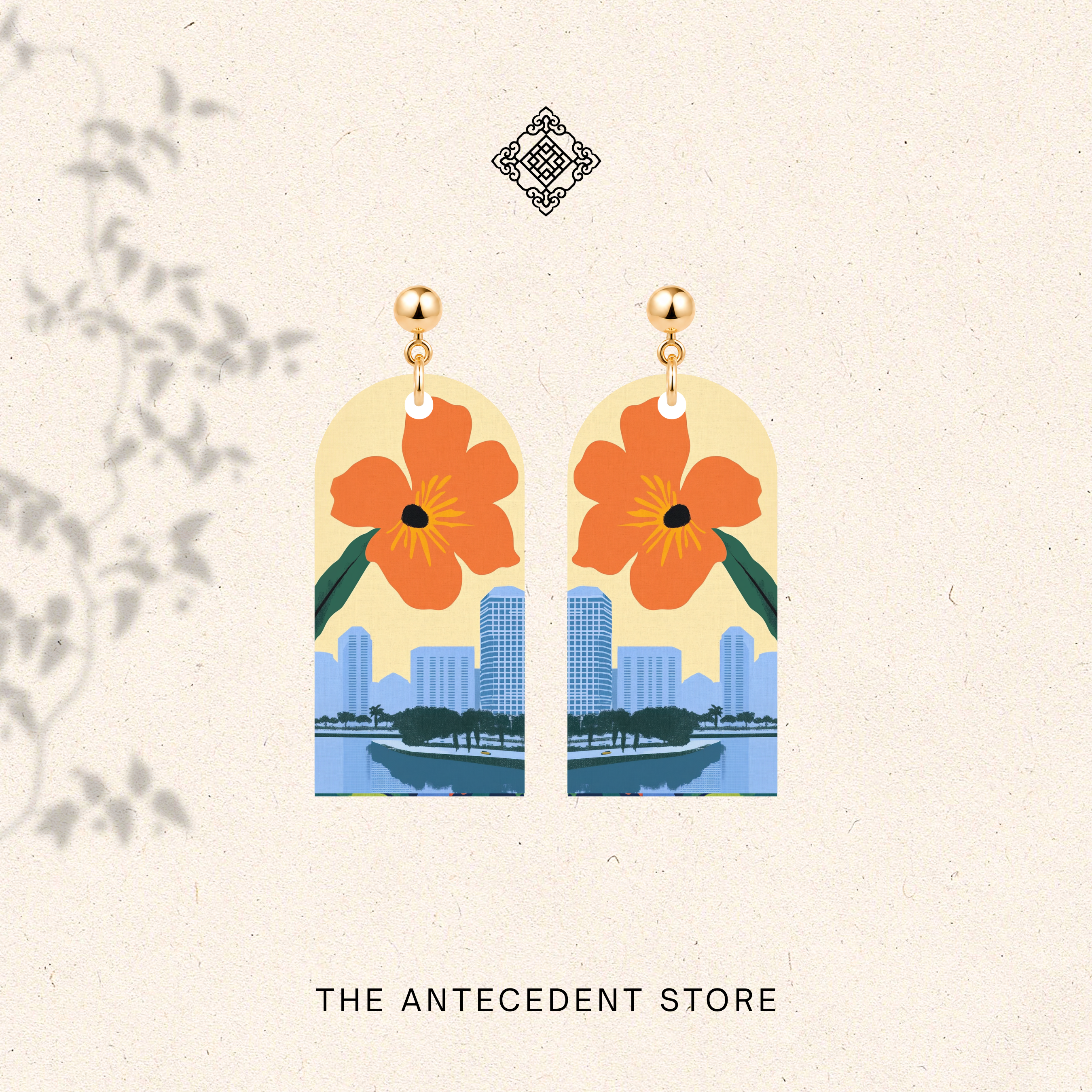 THE ANTECEDENT STORE | Singapore Skyline Earrings | Island Colours Series No. 05