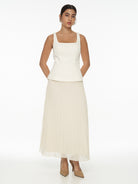 DRESSINGPAULA | Scoop Neck Cotton Top