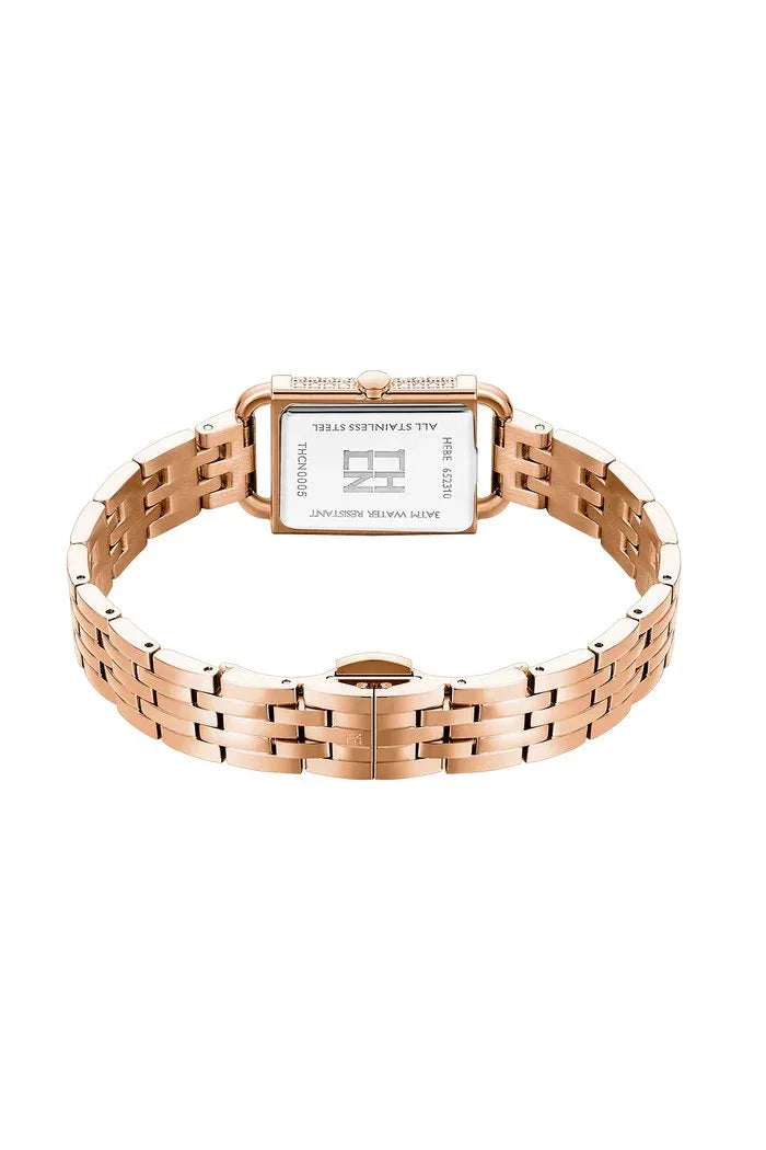 BLACK BY BLUE BRAVE | THCN H· I Eggshell White Dial Rose Gold Bracelet Watch
