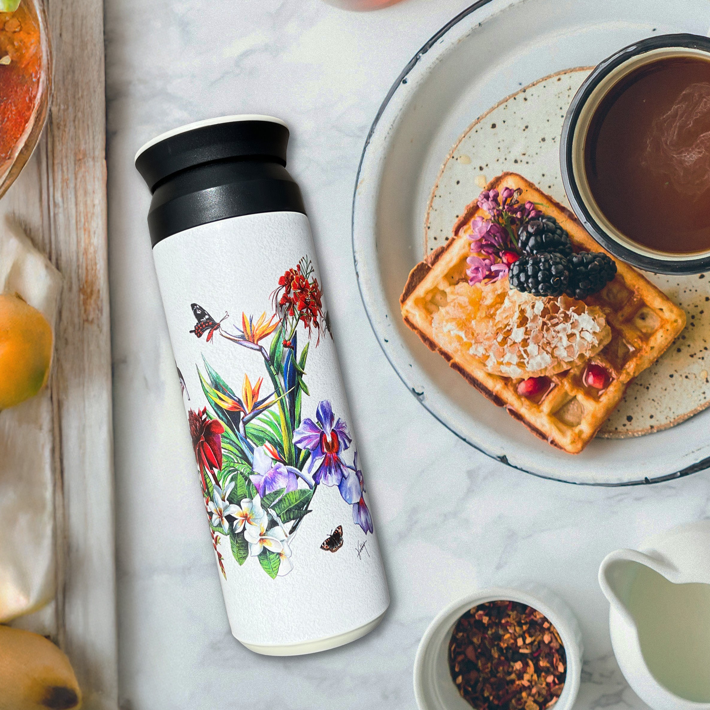 KELLY SER ATELIER | Travel Tumbler: City in Bloom