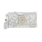 DESTI SAINT | Hand Etched Leather Envelope With Howlite Ingot