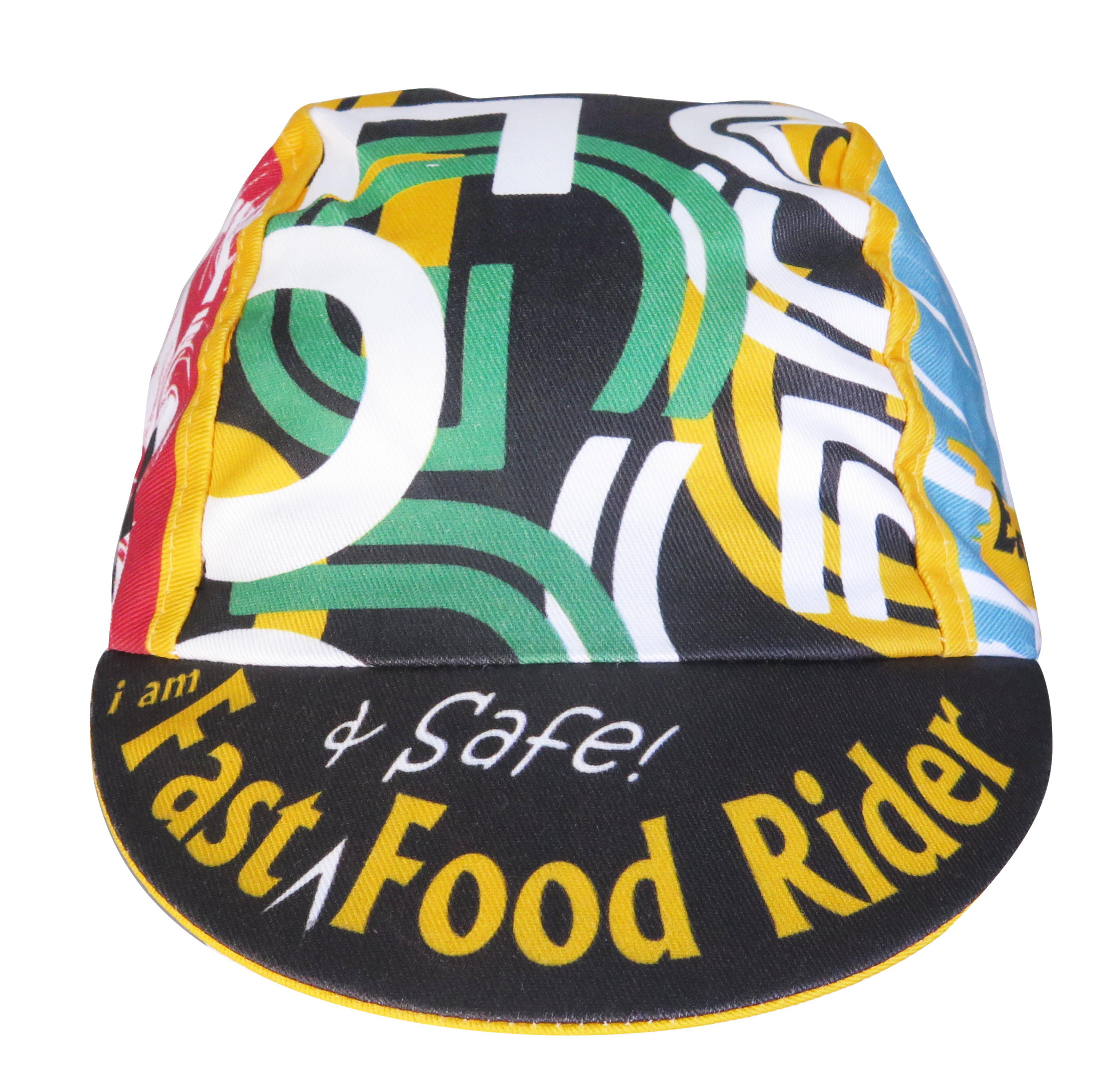 A DESIGN BY TAKACHYA | Cycling Cap - I Am Fast Food Rider (Color)