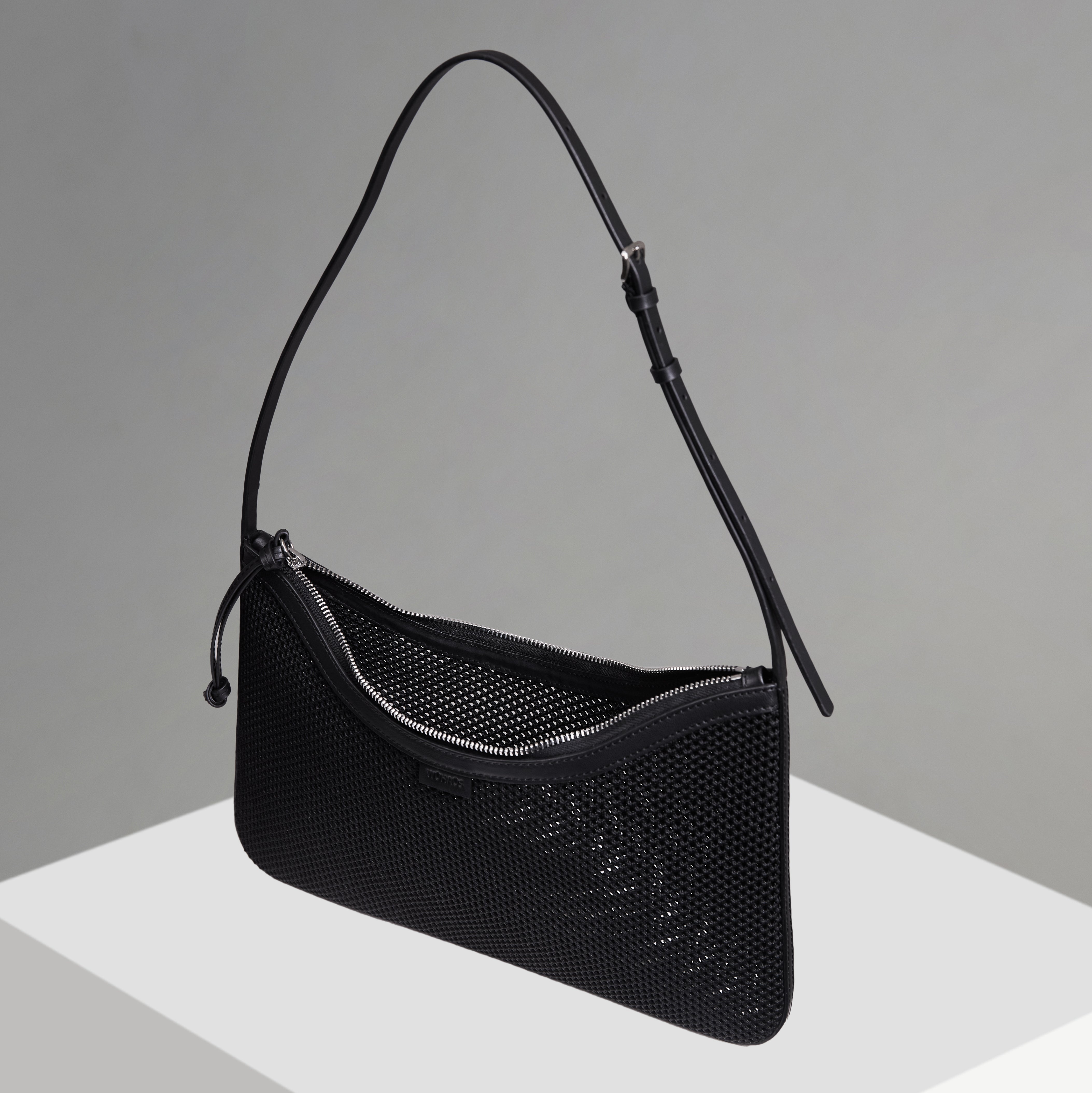 WU HAUS | Veil Net Black Shoulder Bag