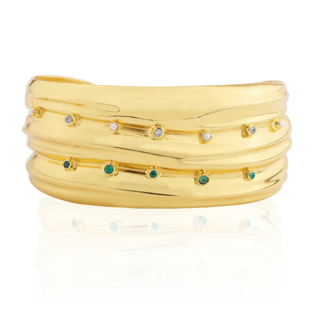 BOHEME BY VERO | Festive Cuff - Encrusted Stones