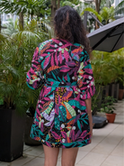 NIMBU | Havana Starry Night Wrap Dress In Cotton