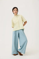 3EIGHTH | UTSURO Crop Shirt in Pandan Green