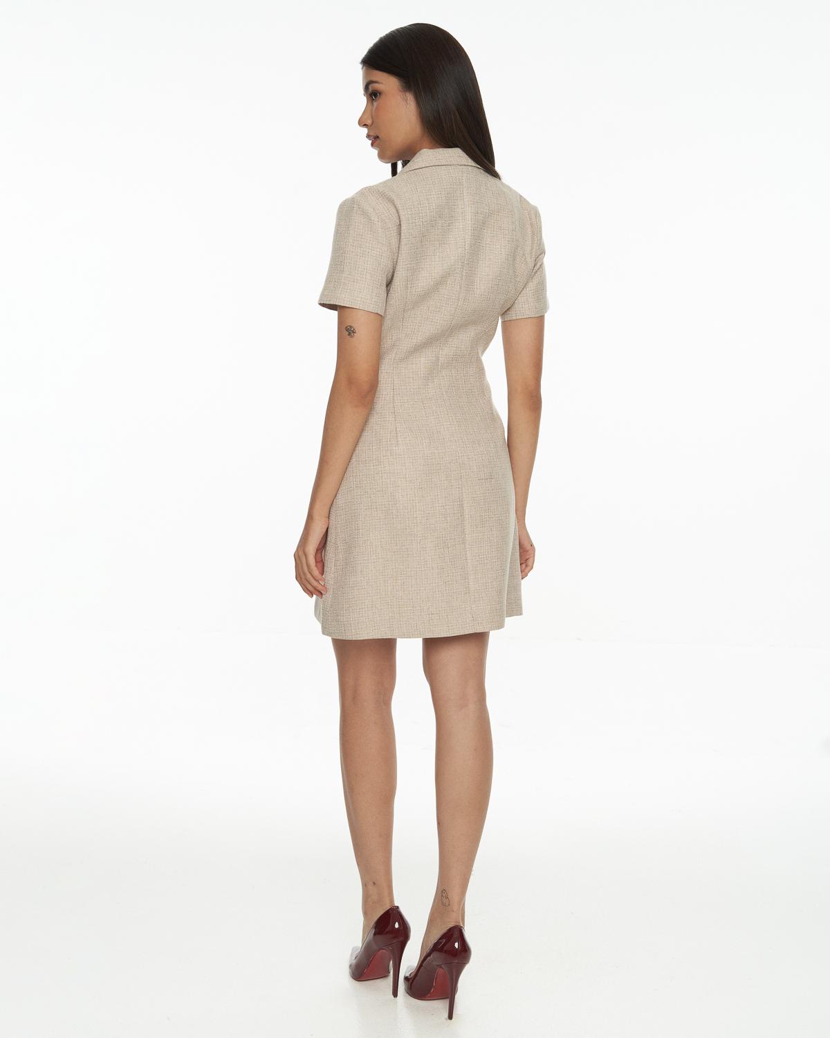 DRESSINGPAULA | Tweed Collared Mini Dress