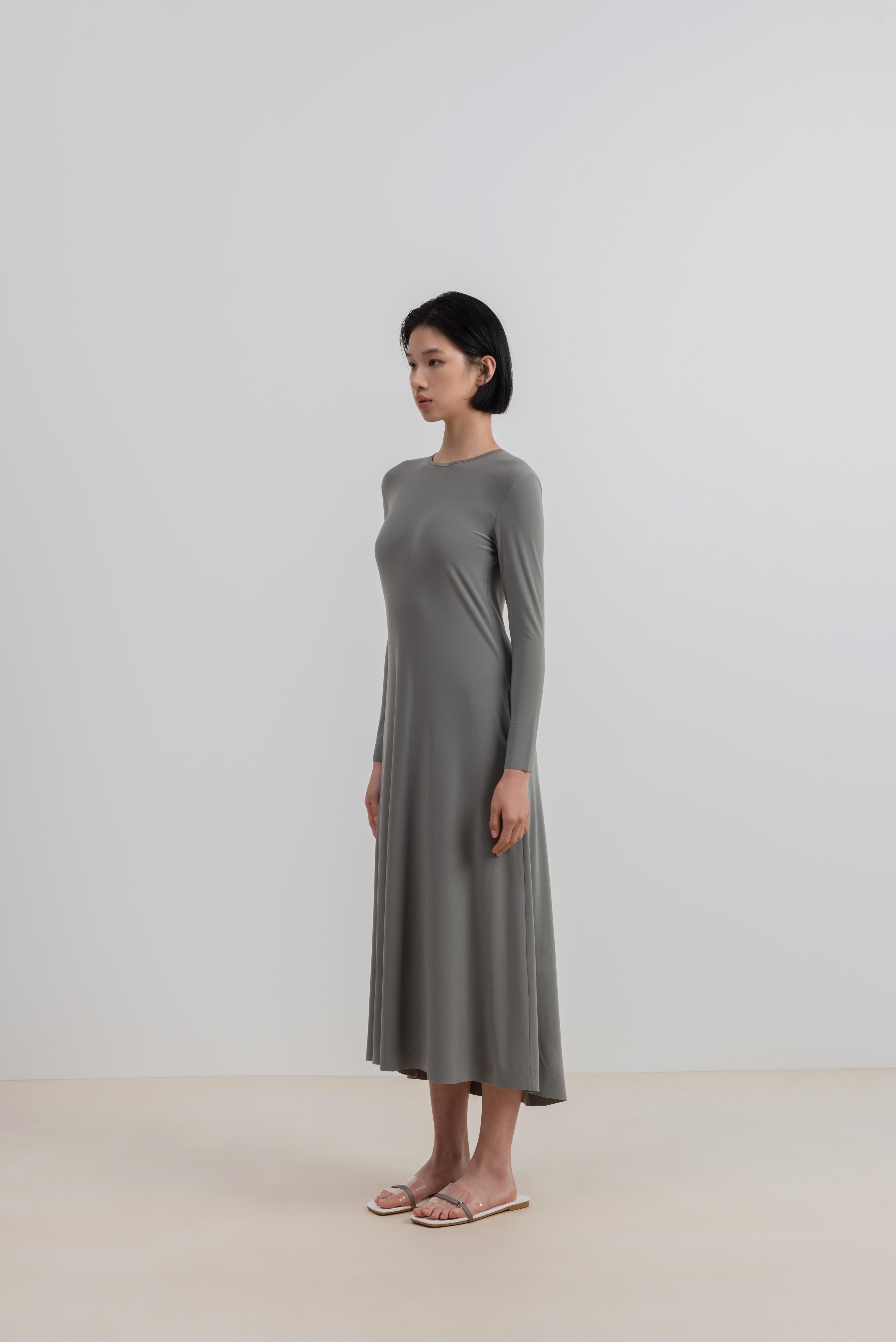 LAYERPLAN | Stretch Maxi Long Sleeve Dress