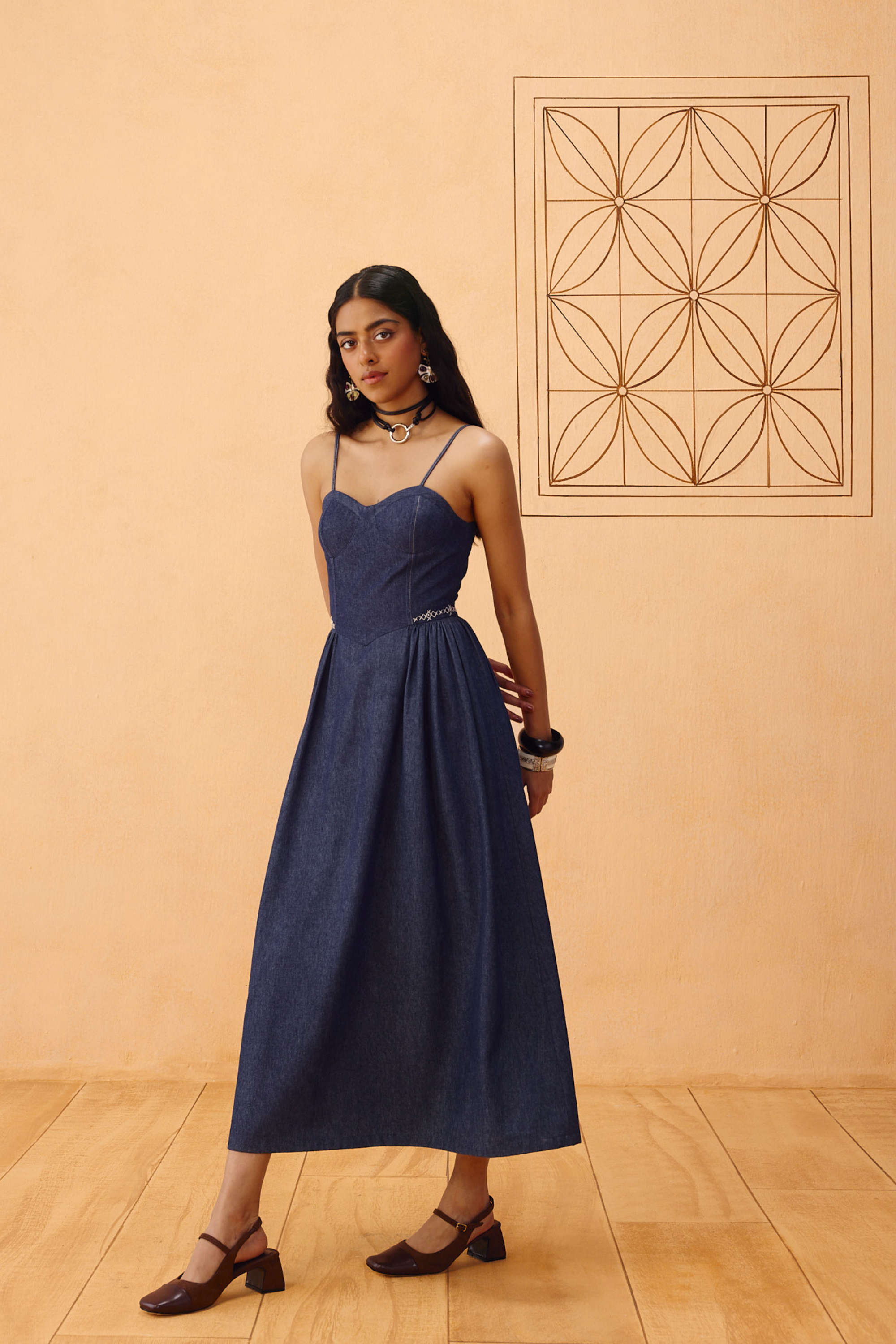 SUI | The Jaali Sustainable Denim Dress