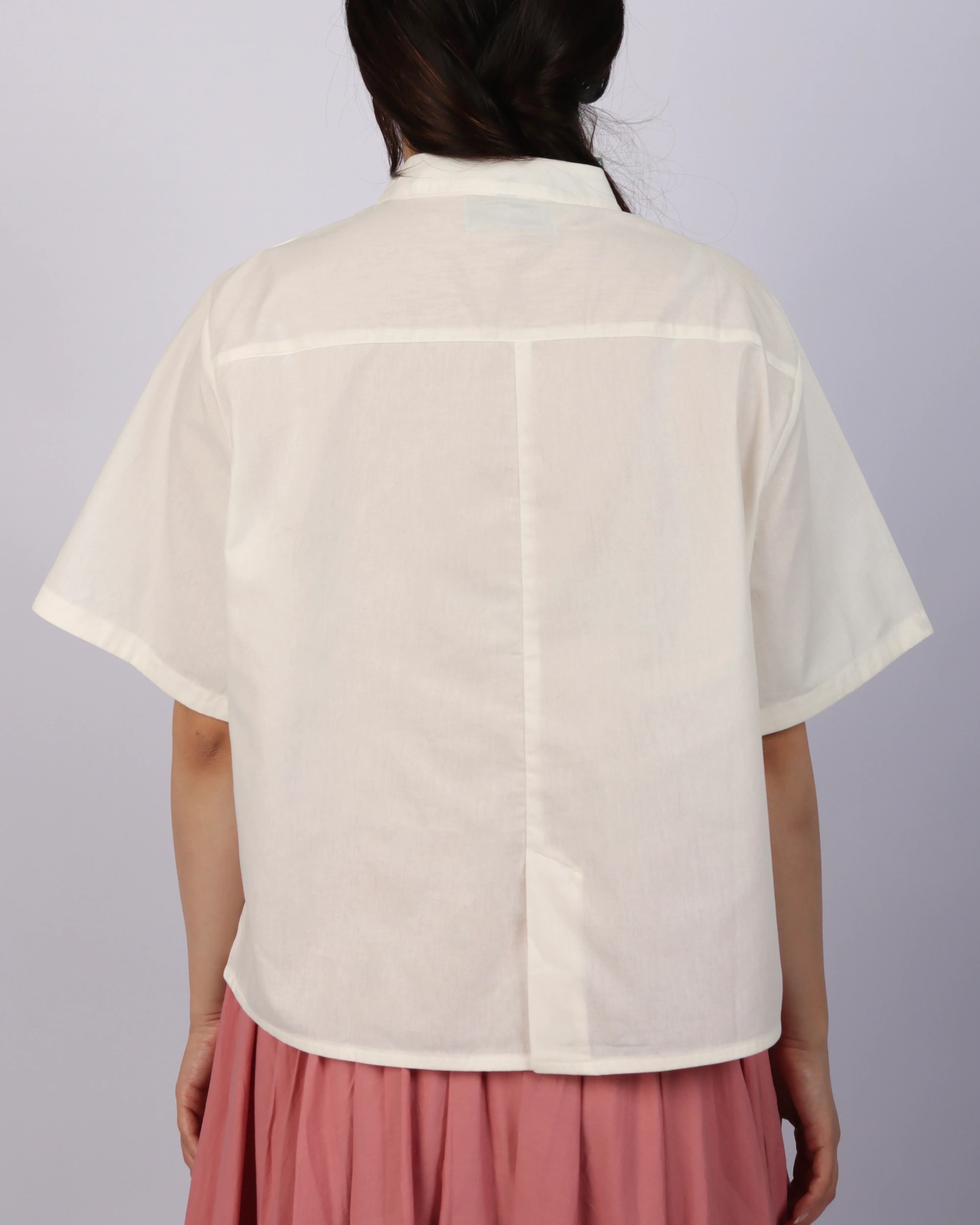 RAFFLES PRIVATO | MAL Mandarin Collar Boxy Shirt