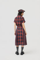 3EIGHTH | Ginrin Skirt In Red Tartan Double Gauze