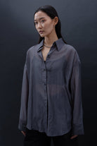 SAERO COLLECTIVE | Malgeun Tencel Shirt | Slate Grey