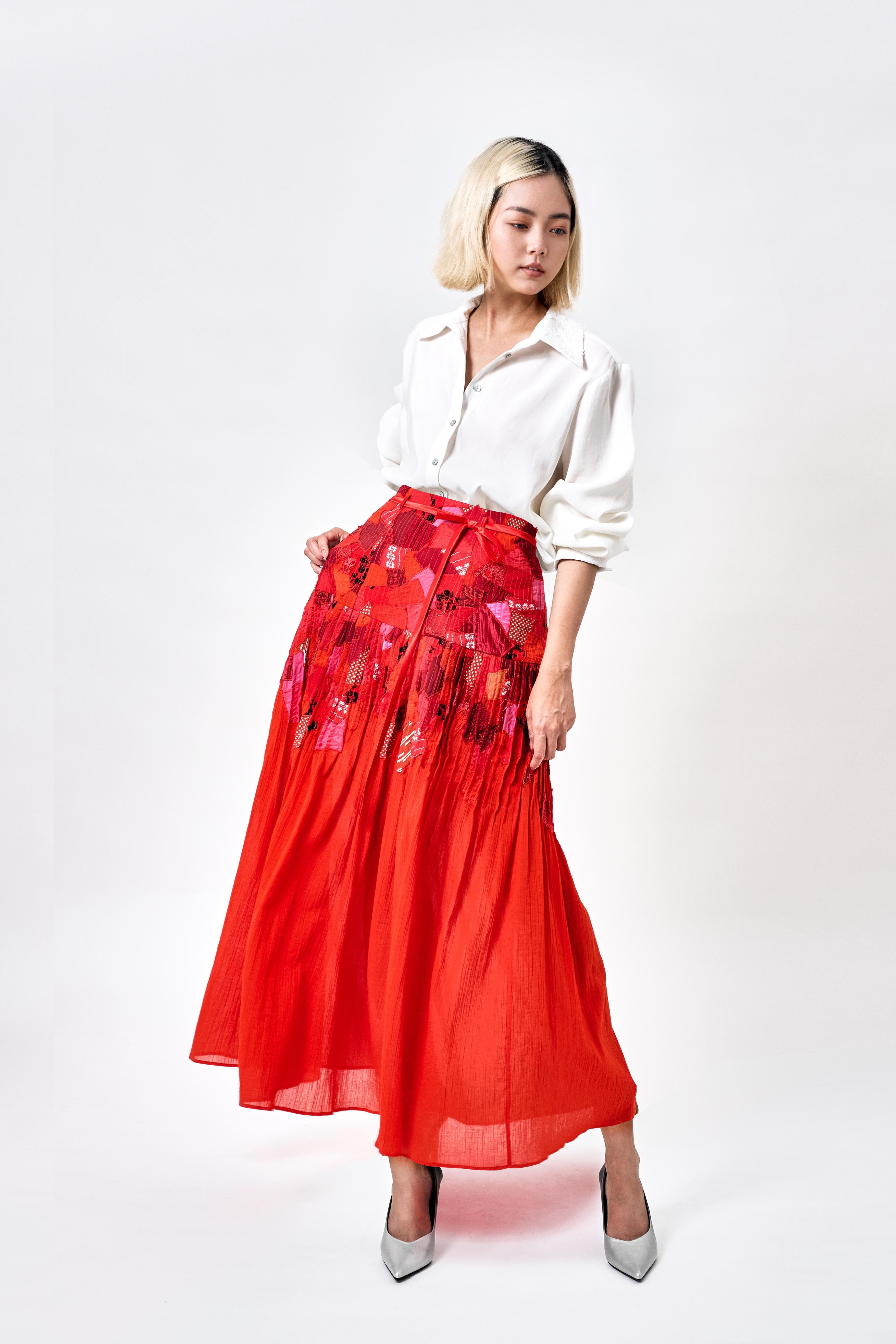 KHAAR | Scrap Midi Skirt