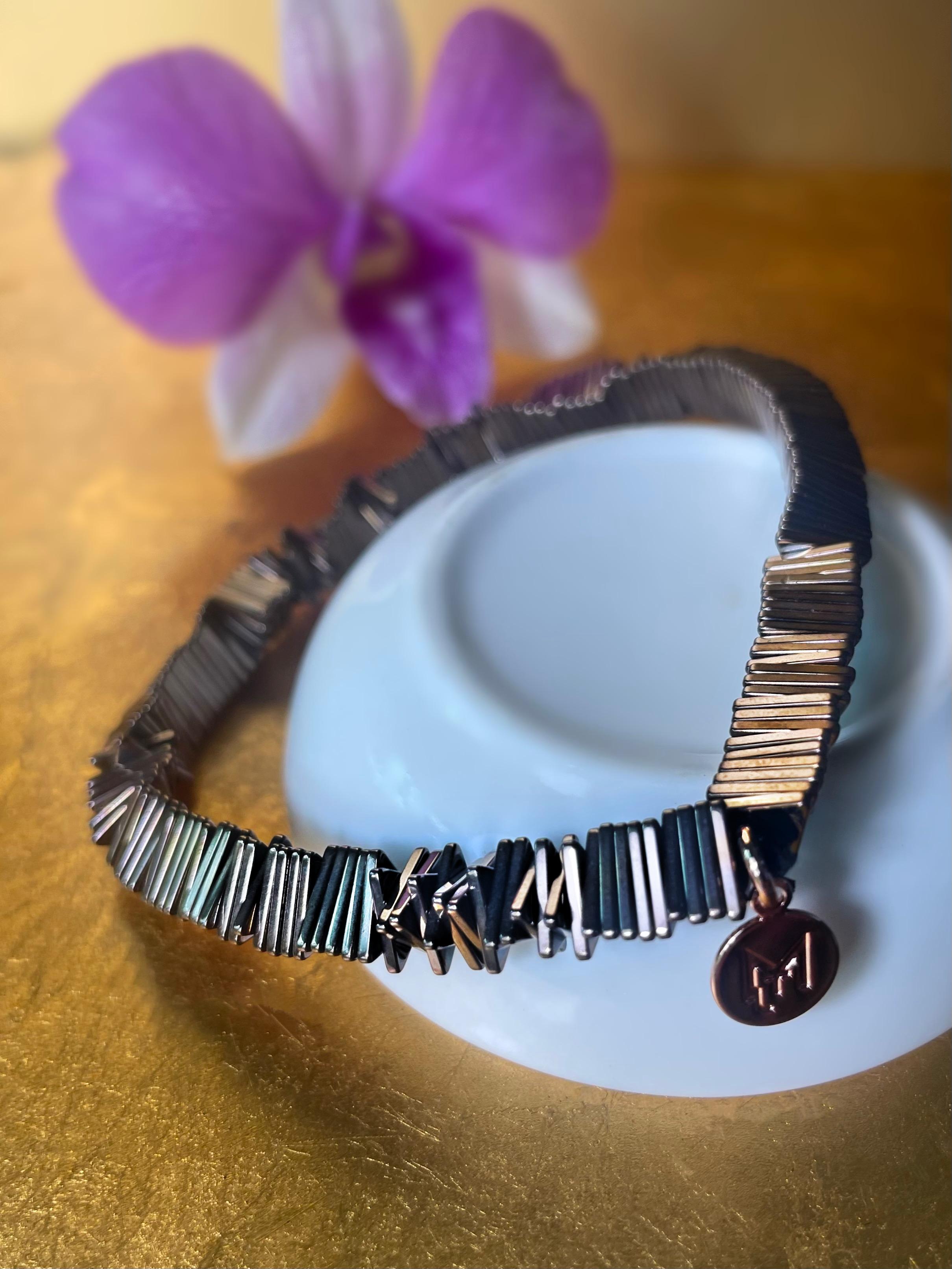 MARILYN TAN JEWELLERY | Kinetic Hematite Gemstone Elastic Bracelet