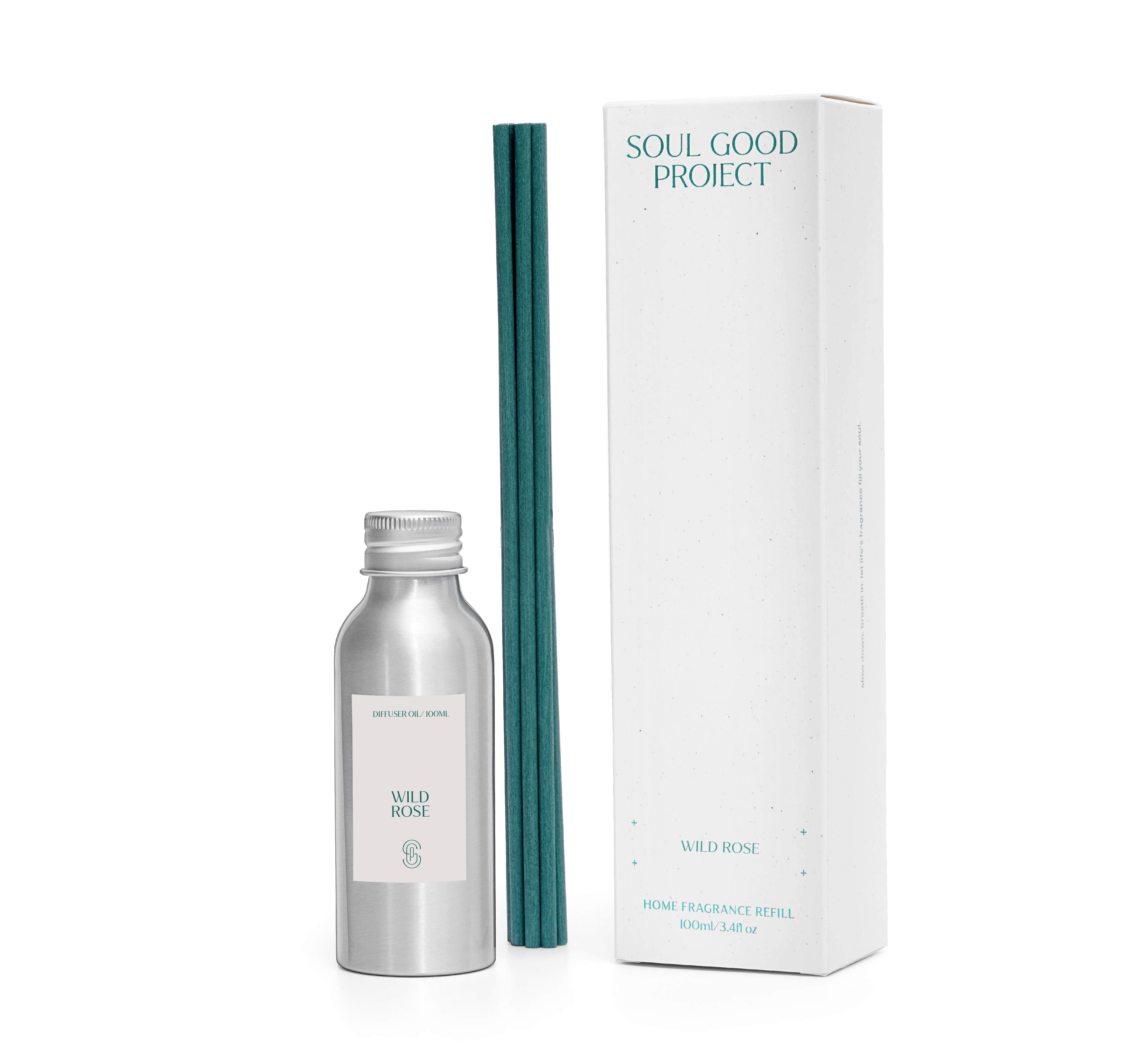 SOUL GOOD PROJECT | Wild Rose Reed Diffuser Refill