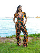 NIMBU | Calypso Women's Jumpsuit In Midnight Mosaic