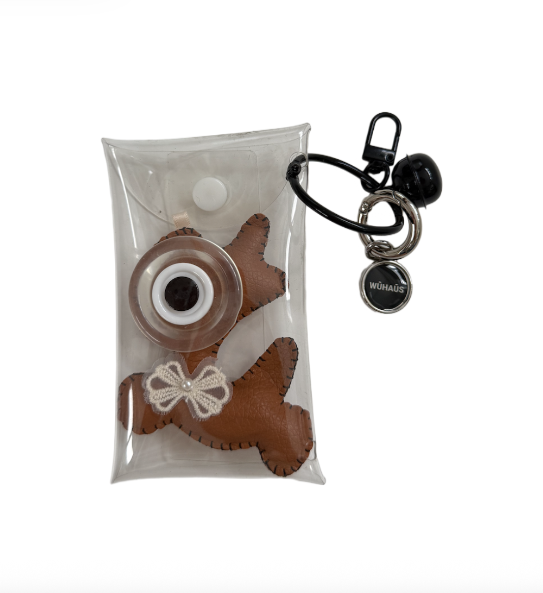 WU HAUS | Bag Charm | Boggle/ Brown Puppy