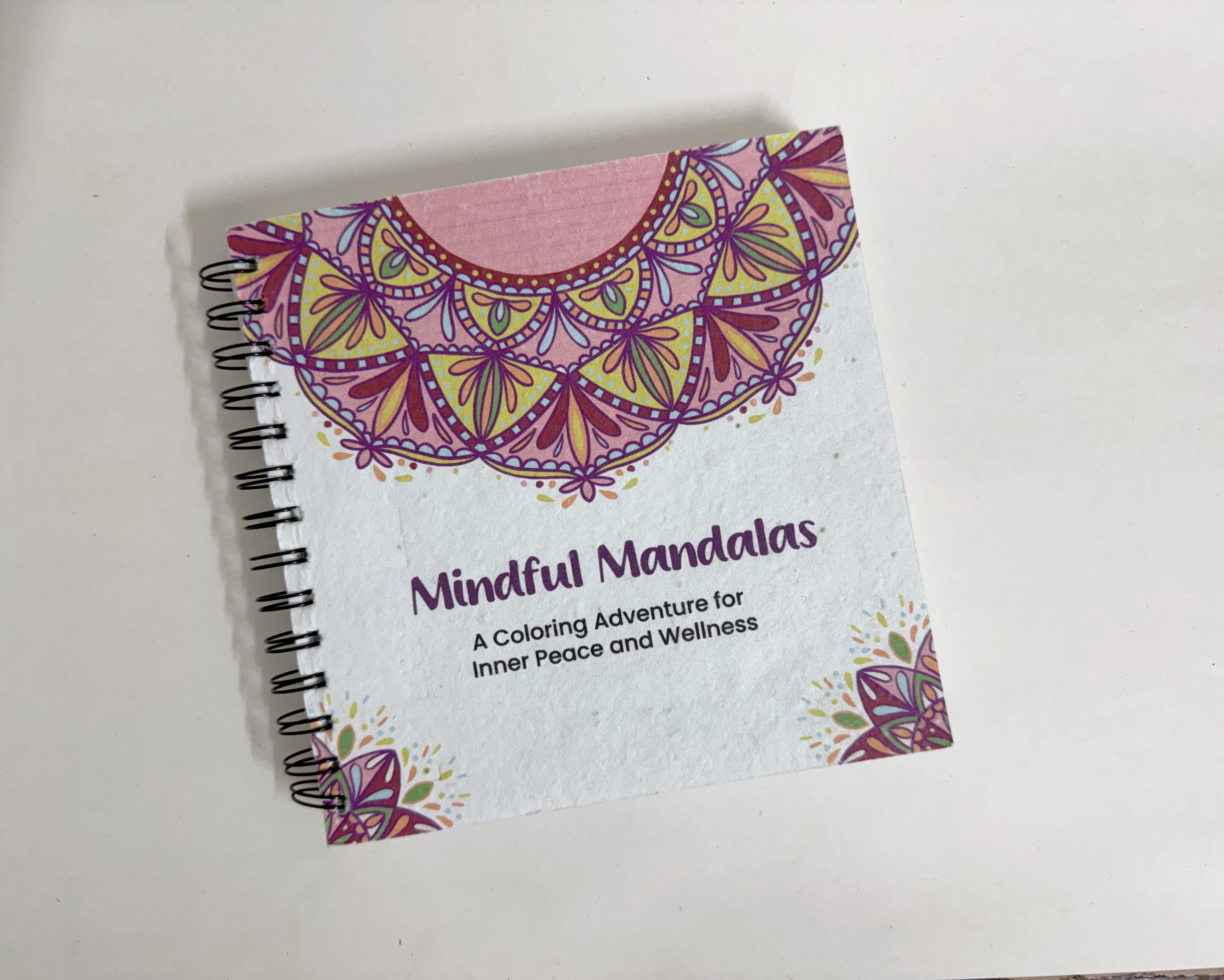 PURPLE AND PURE | Plantable Mandala Colouring Book