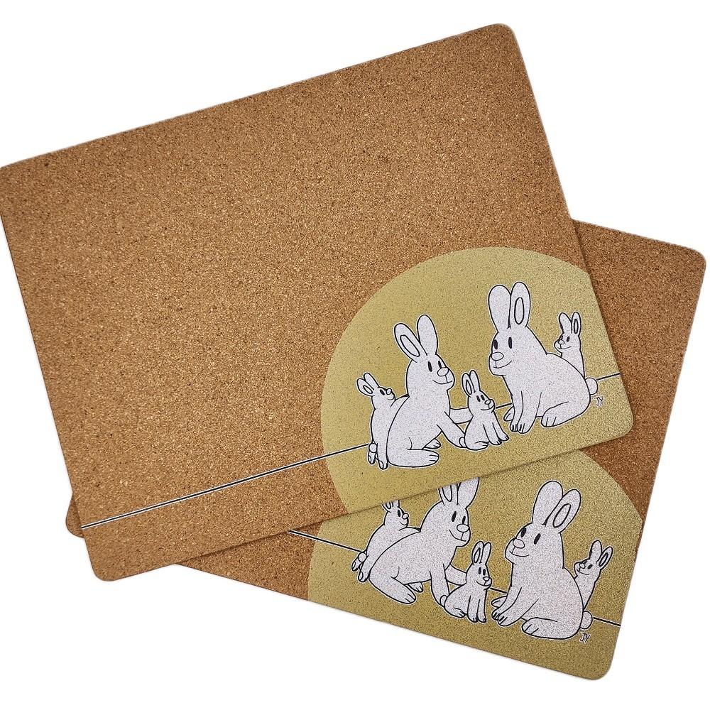 THE ANIMAL PROJECT | Placmat (Set of 2) Rabbit