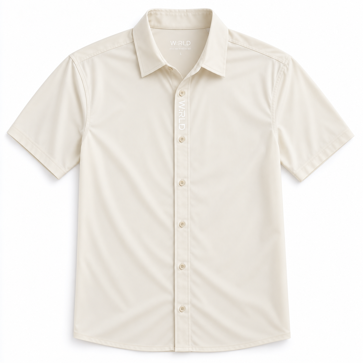 WRLD | PERFORMANCE S/S SHIRT | LIGHT BEIGE