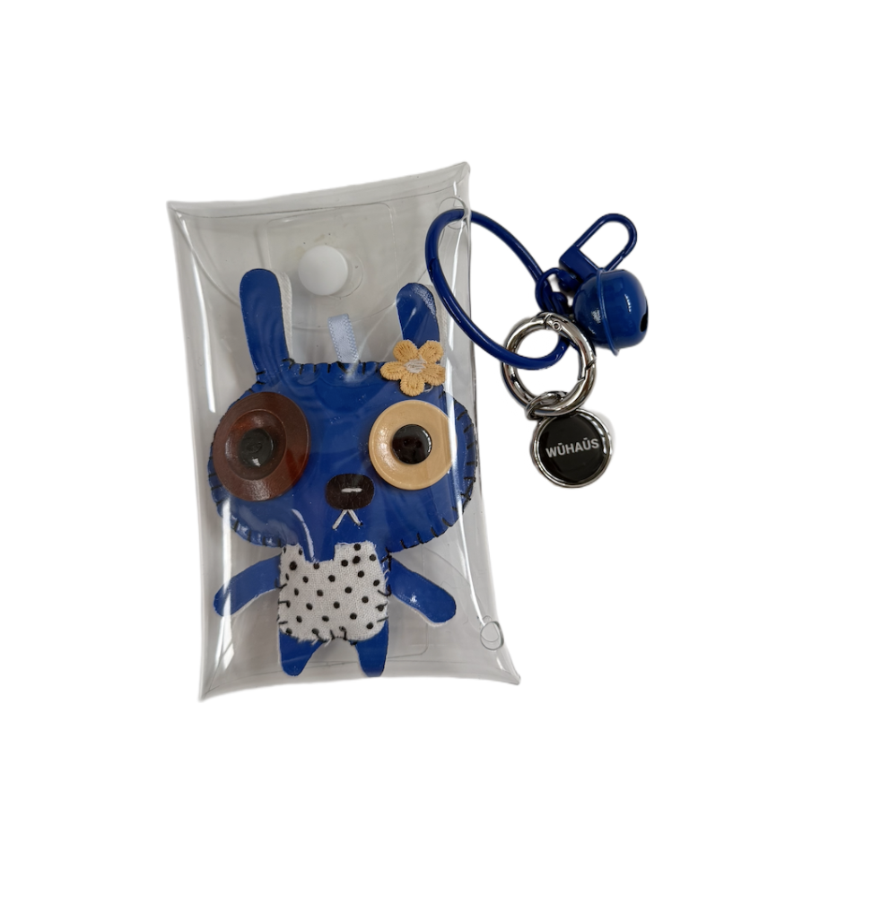 WU HAUS | Bag Charm | Boggle/ Blue Rabbit