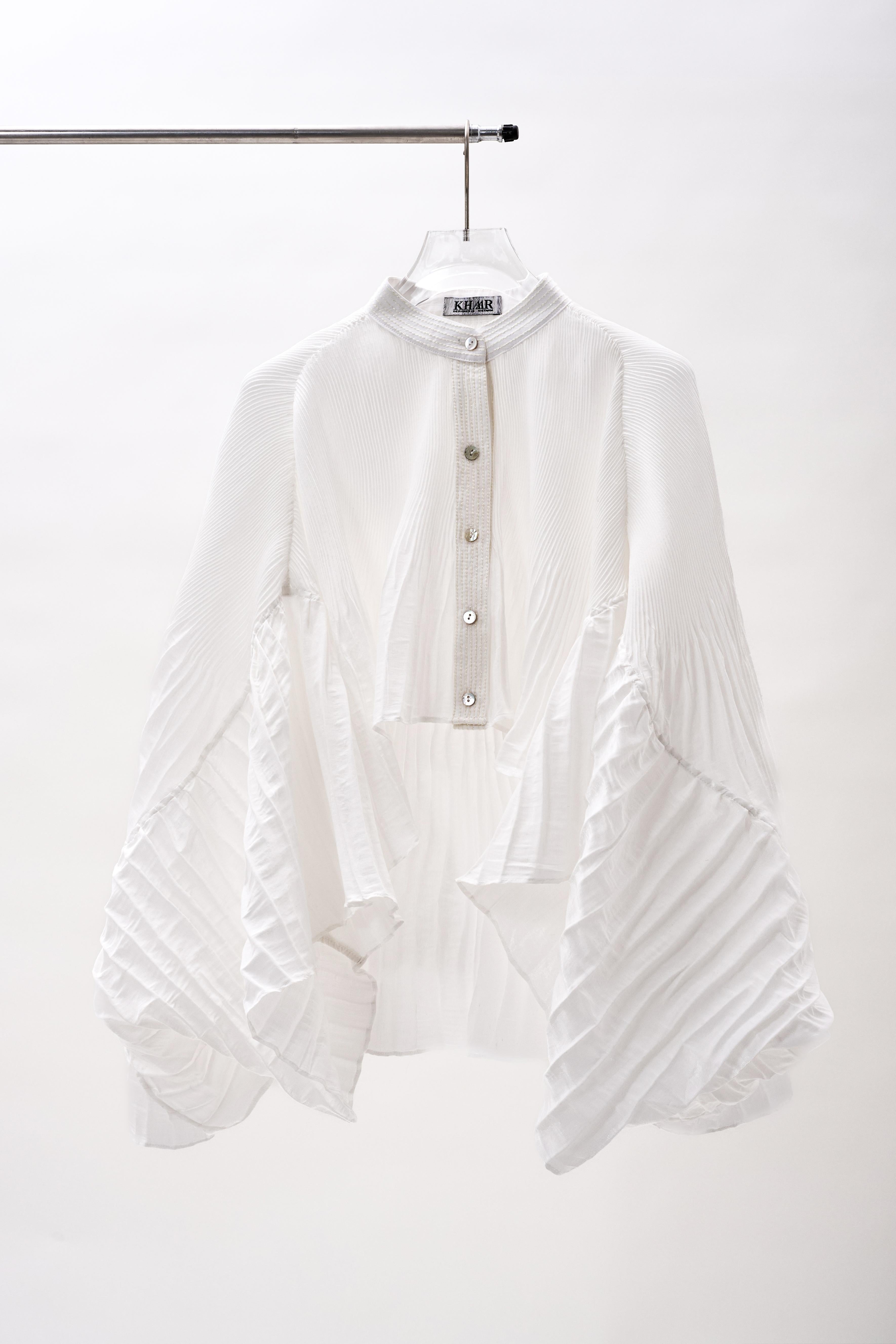 KHAAR | Pleated Crop Top