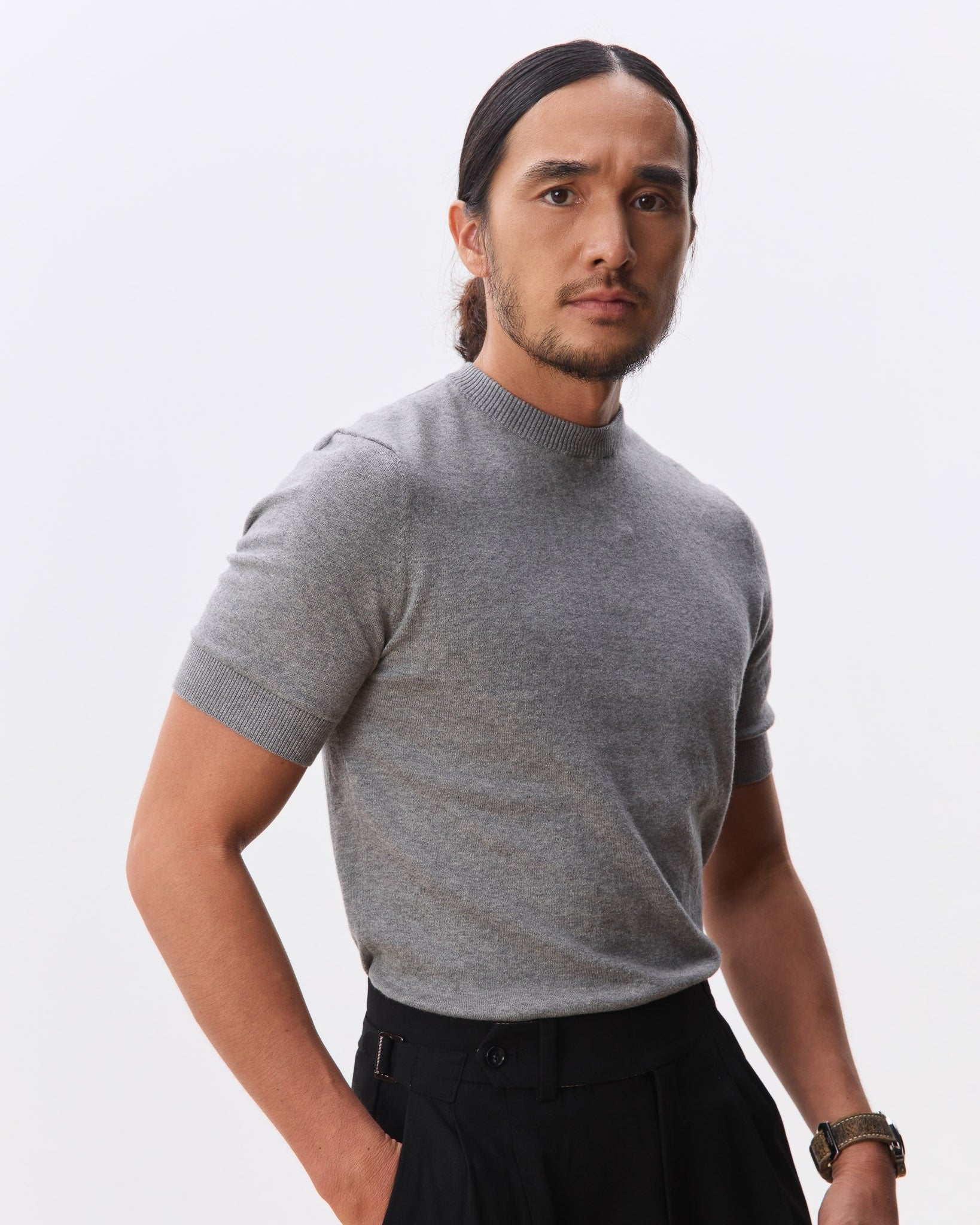 HOUSE OF HOUSE OF ANON PTE. LTD | Otto Mock Neck Knit Top - 100% Cotton