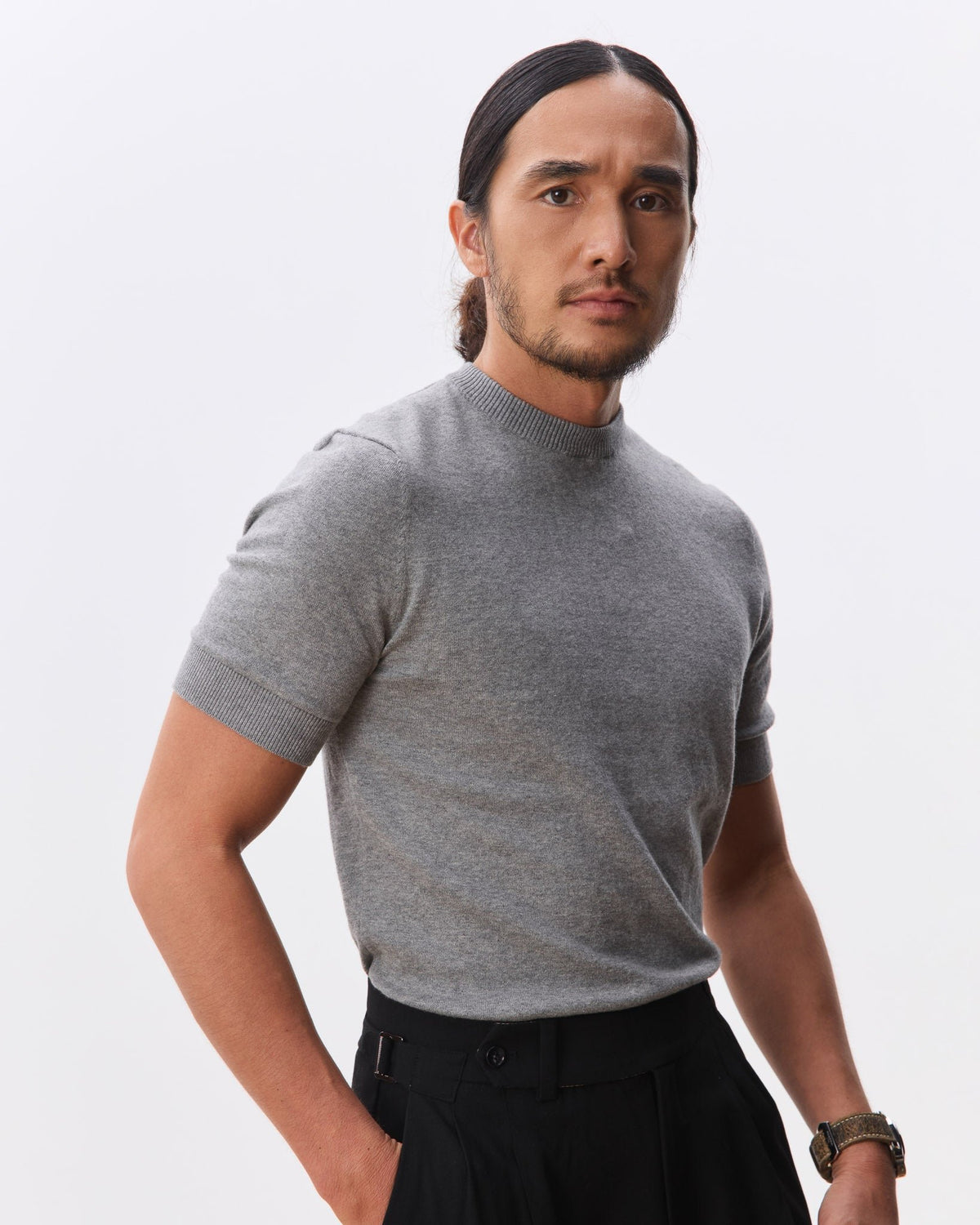 HOUSE OF HOUSE OF ANON PTE. LTD | Otto Mock Neck Knit Top - 100% Cotton