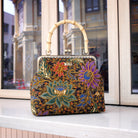 COCOONESE | Bamboo Top Handle Bag - Moonlit Garden