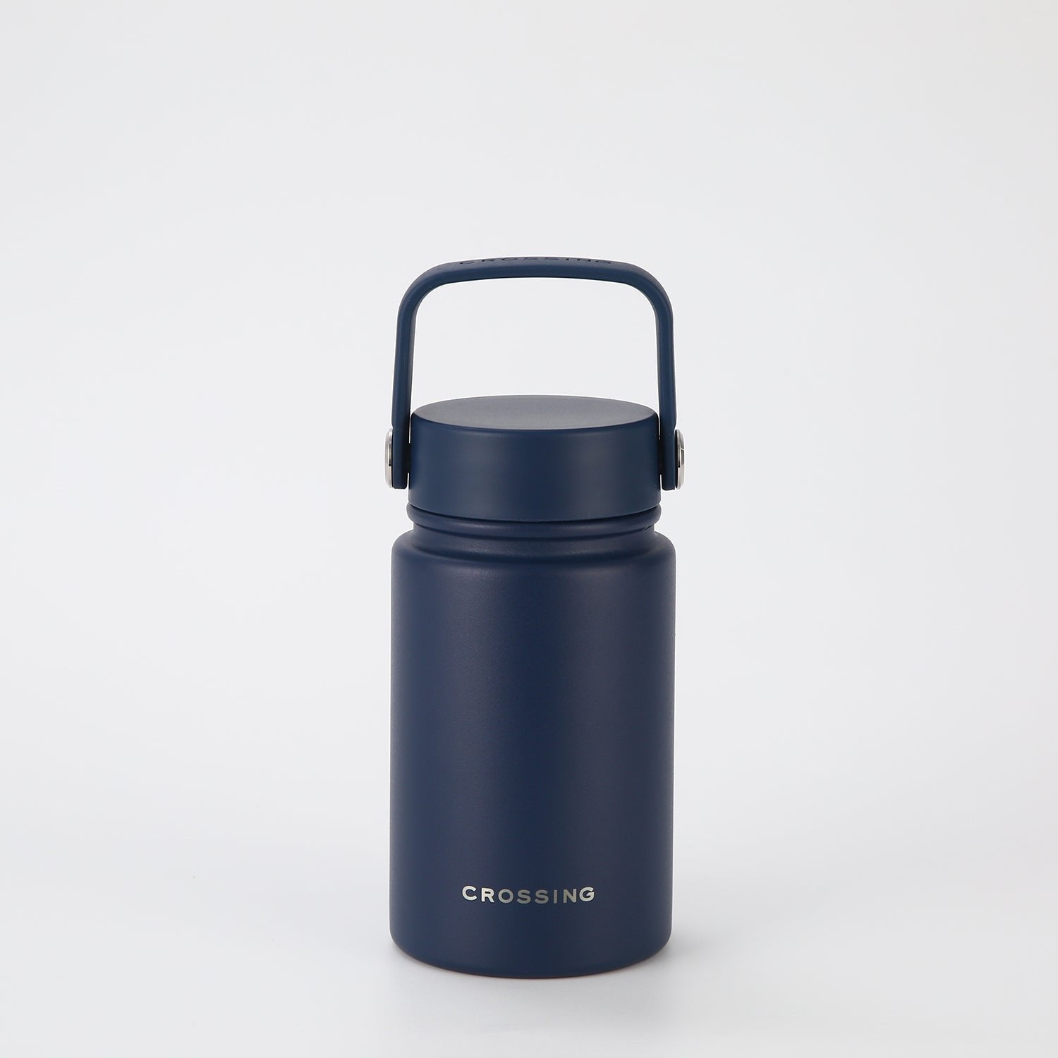 CROSSING | 400ml Urban Ceramic S/S Insulated Flat Cap Bottle With Handle
