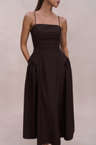 EMVY | Cambria Padded Dress - Brown