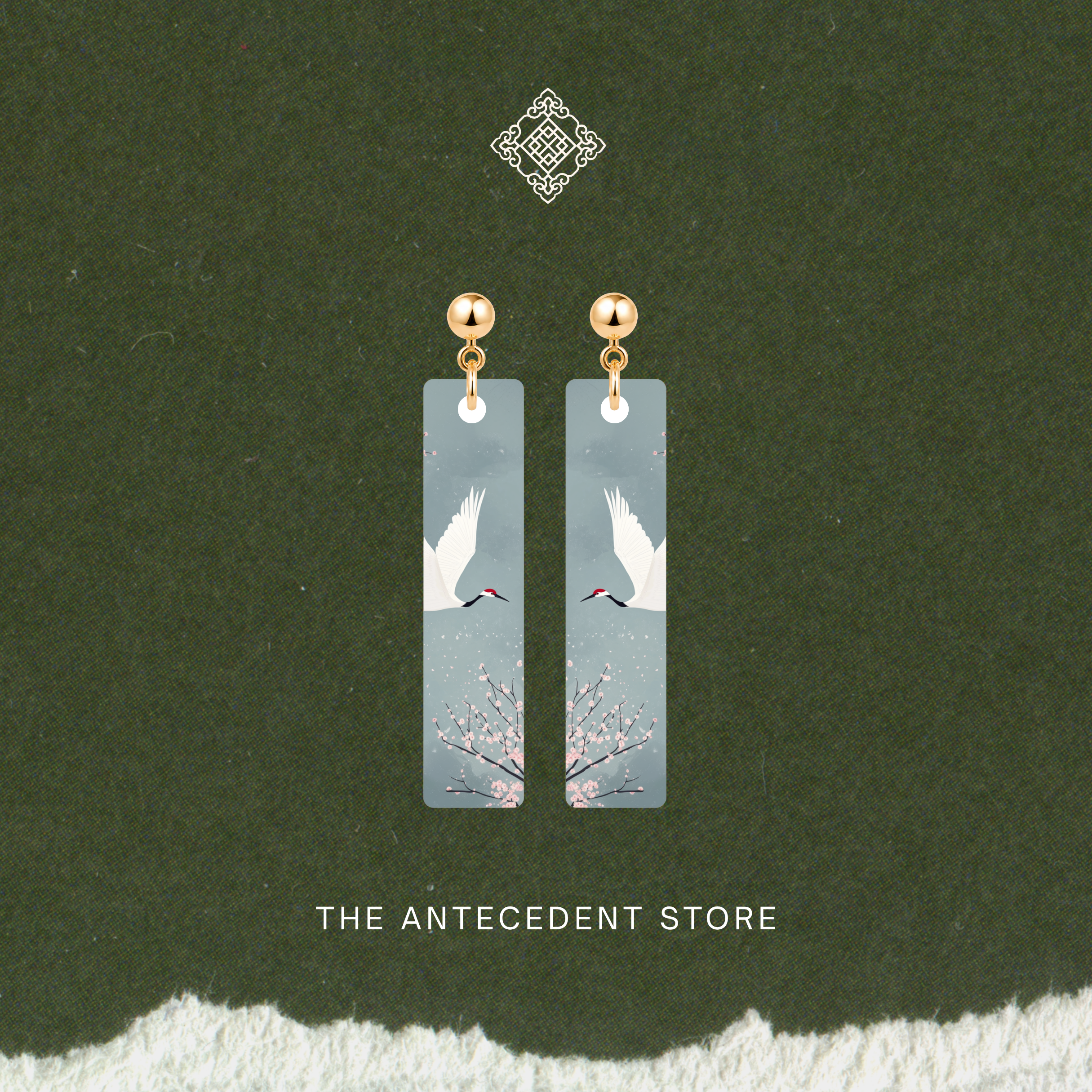 THE ANTECEDENT STORE | Soaring Crane Earrings