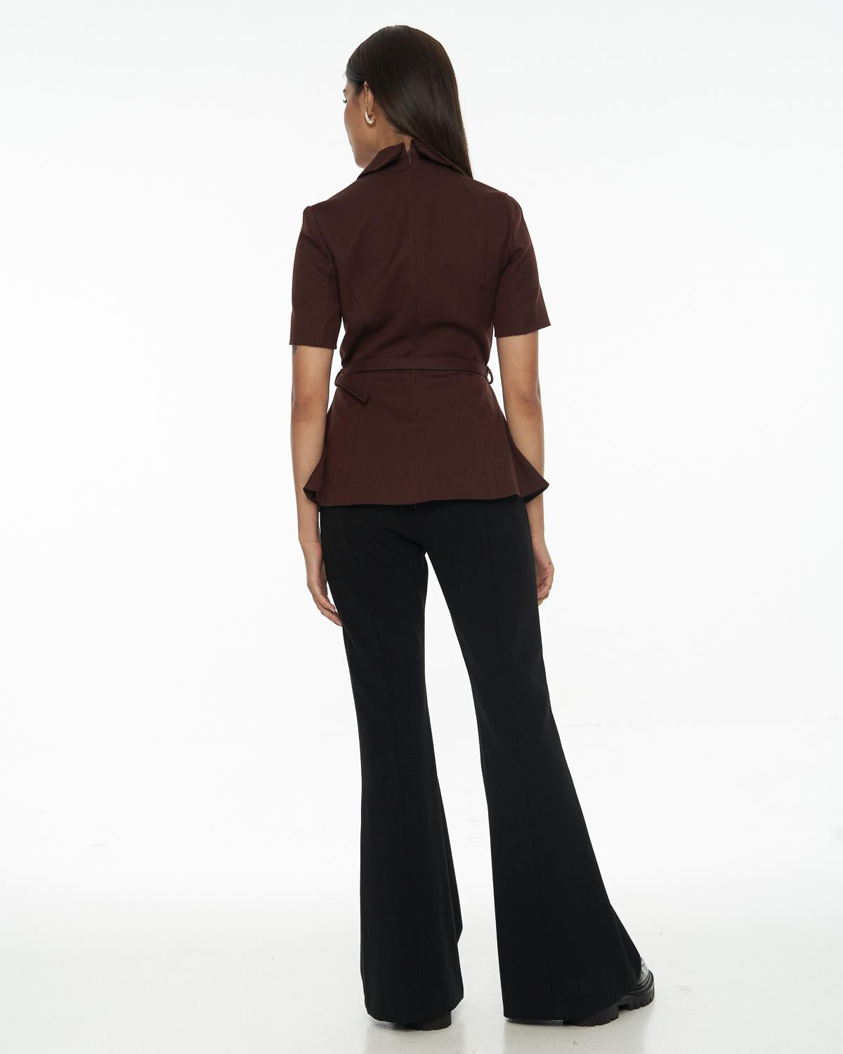 DRESSINGPAULA | Belted Blazer Top