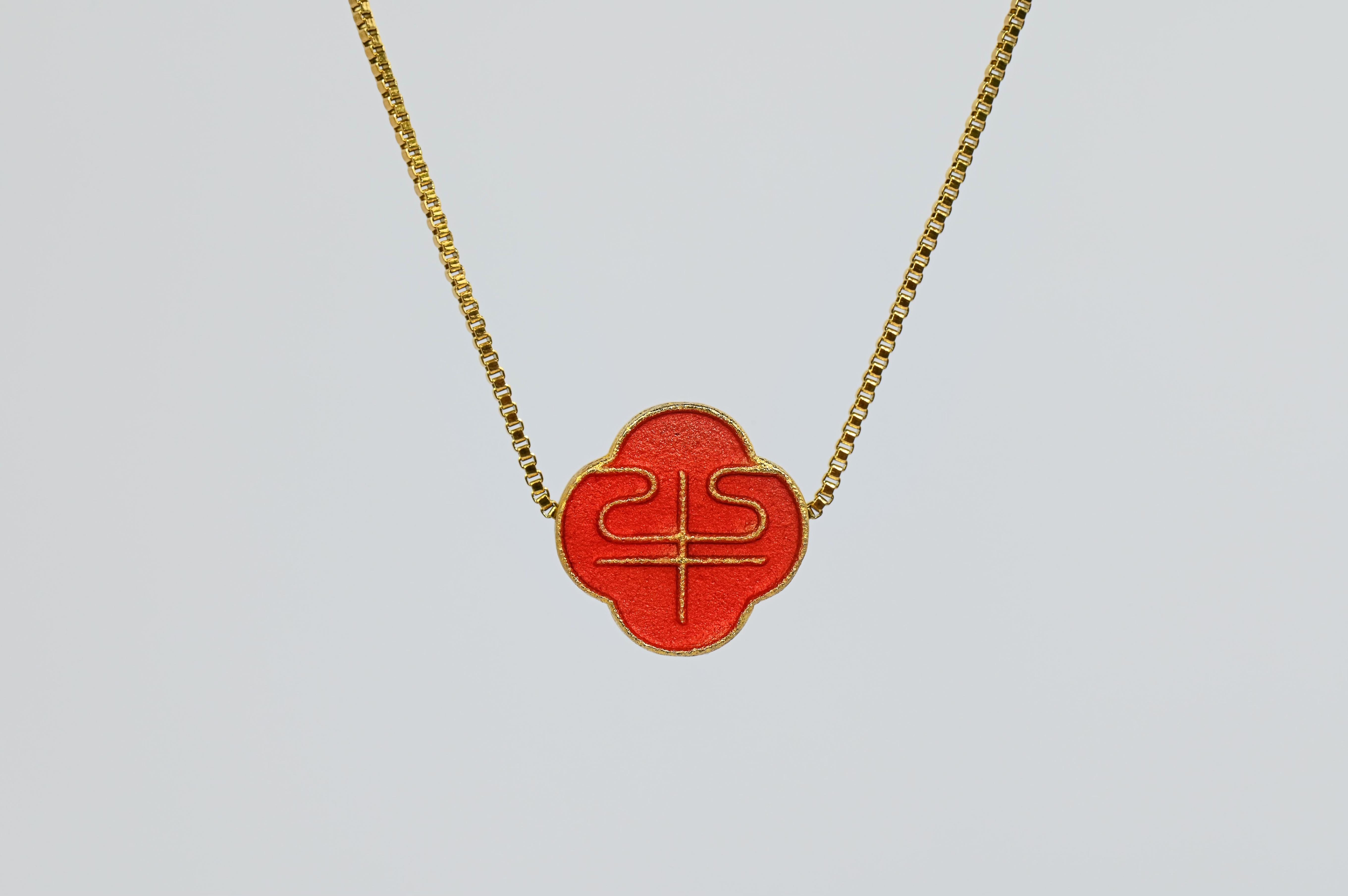 MARILYN TAN JEWELLERY | Lucky Zodiac Gold Chain Pendant Necklace With Enamel Charm