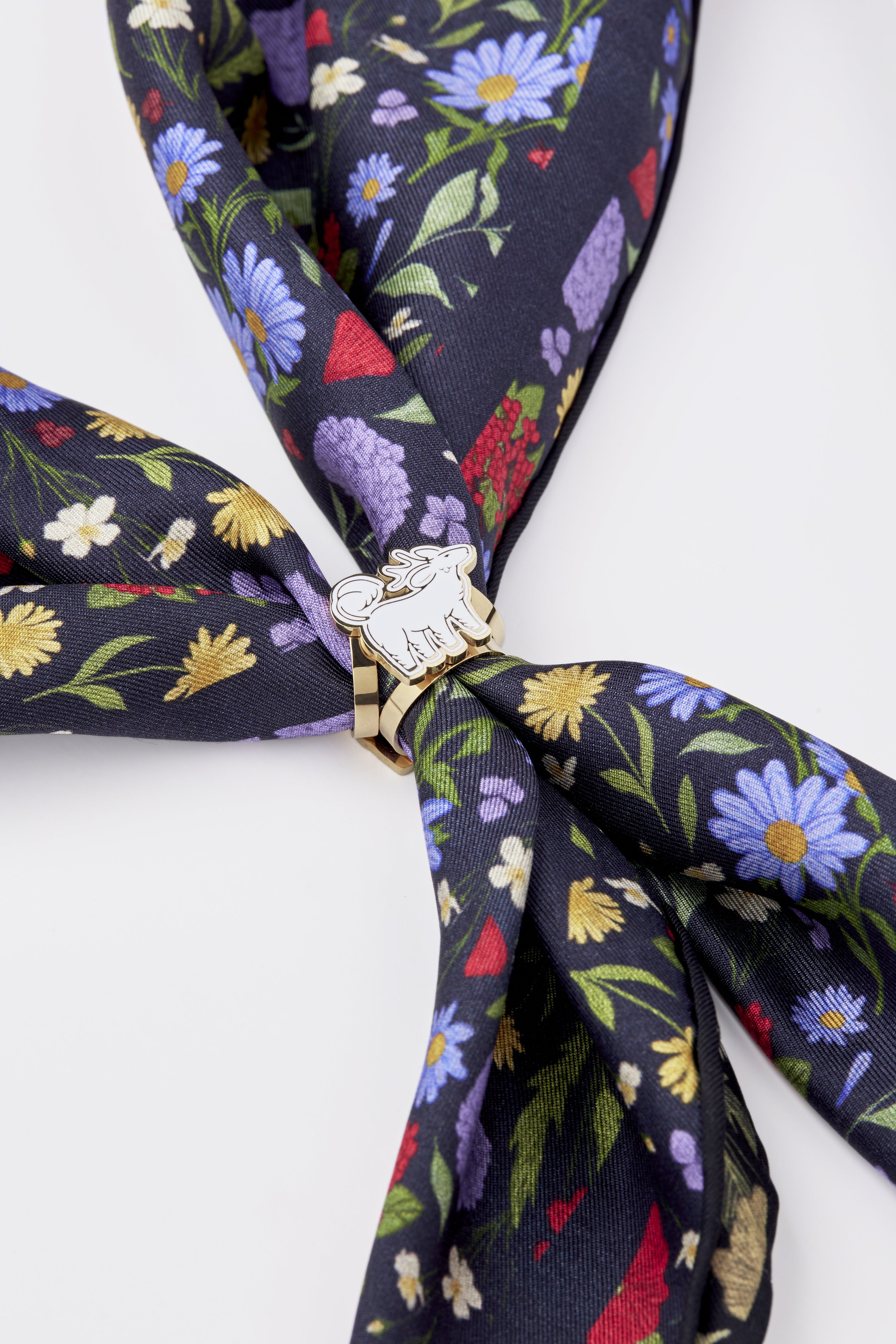 STUDIO QILING | Qiling Duo Scarf 65 Ring Gold