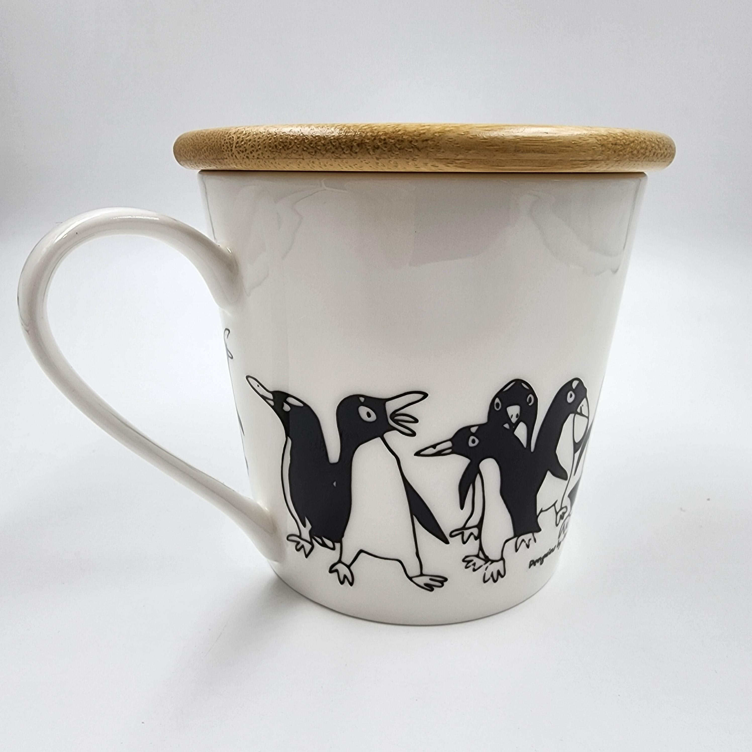THE ANIMAL PROJECT | Wide Tapered Mug With Bamboo Lid