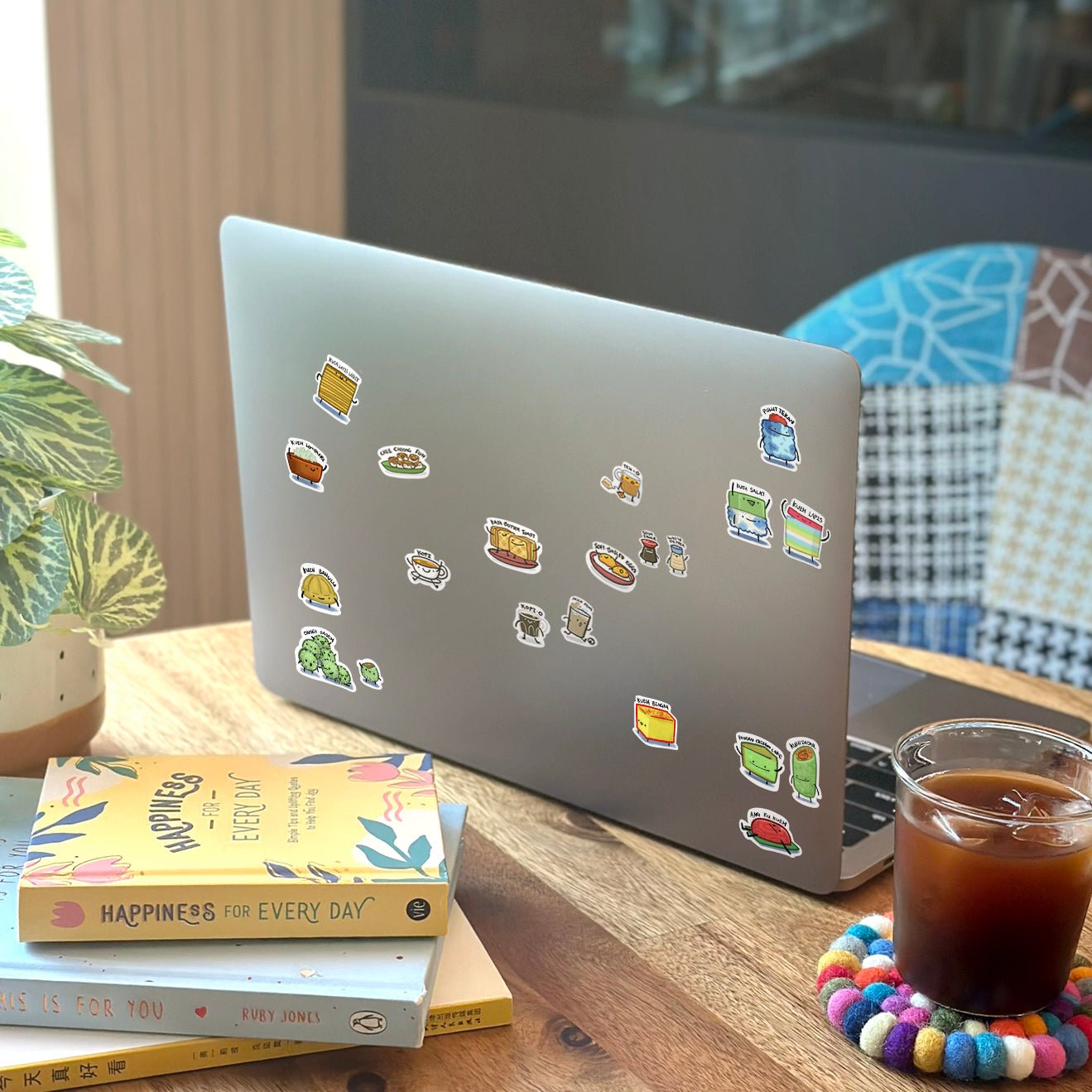 NOM | NOM x BearlyCaffeinated Breakfast Set And Kueh Sticker Sheet
