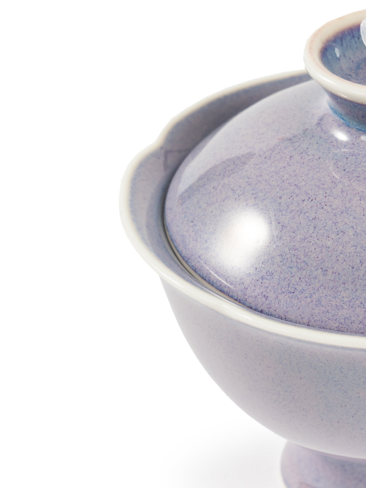 CRAFILAB | Purple & Jun Kiln Transmutation Floral Lid Bowl