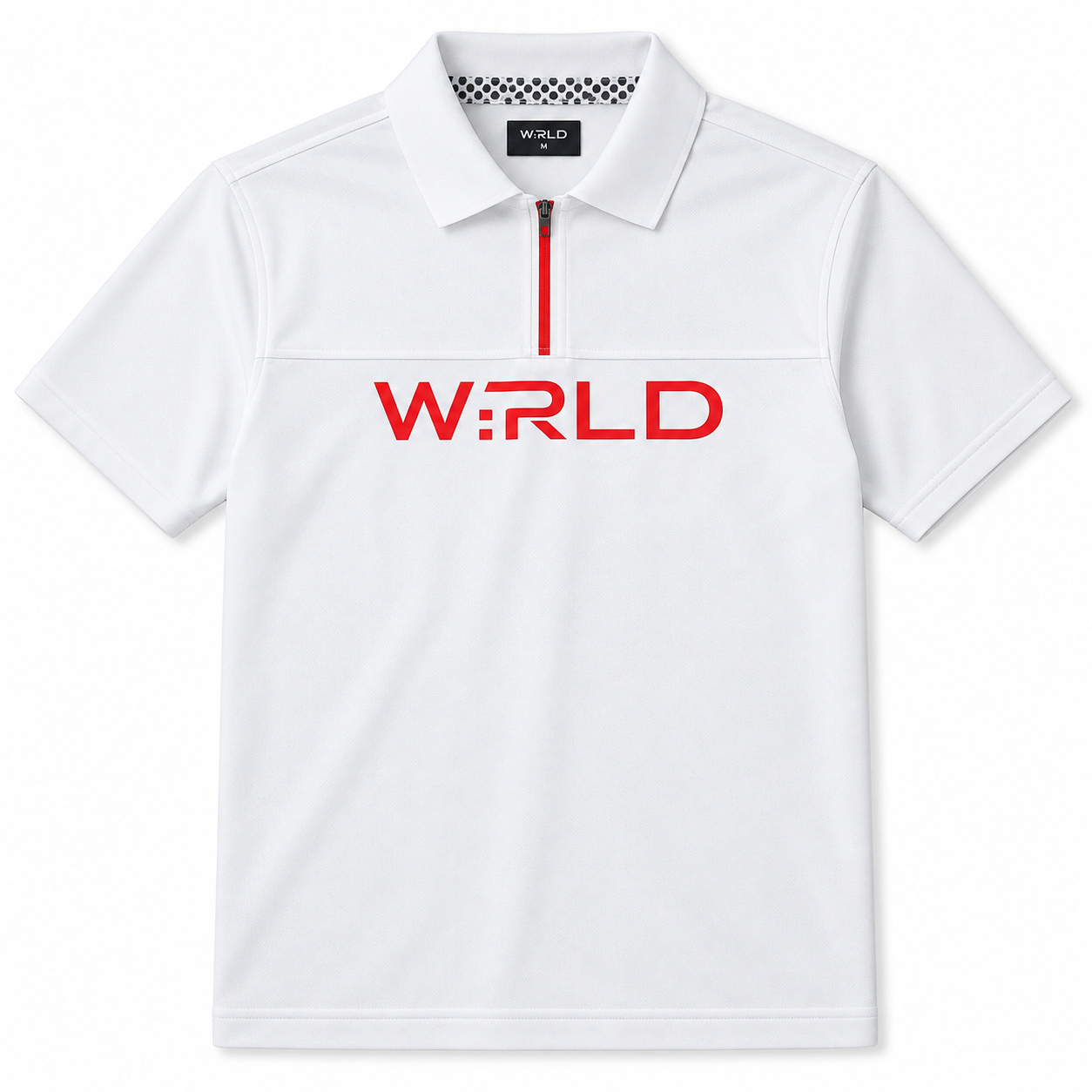 WRLD | LOGOIST ZIP POLO | WHITE