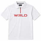 WRLD | LOGOIST ZIP POLO | WHITE