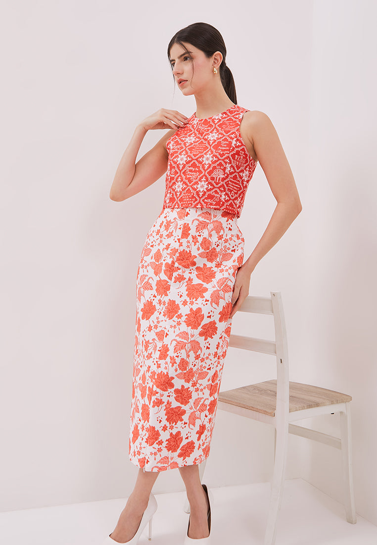 ANS.EIN | PERANAKAN PAWS High Waist Skirt