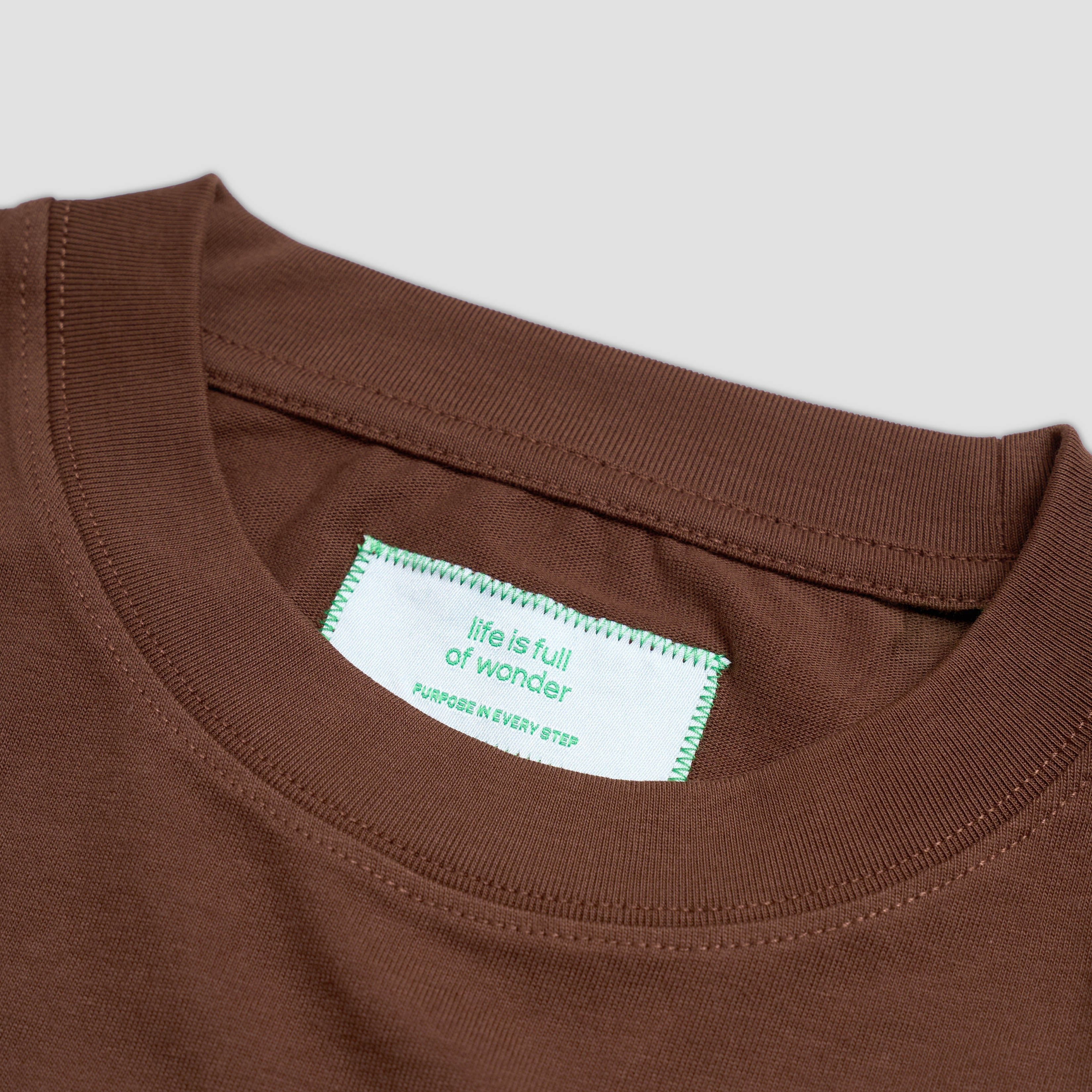 TALKING TOES | Curious by Nature Oversized Tee | Cocoa