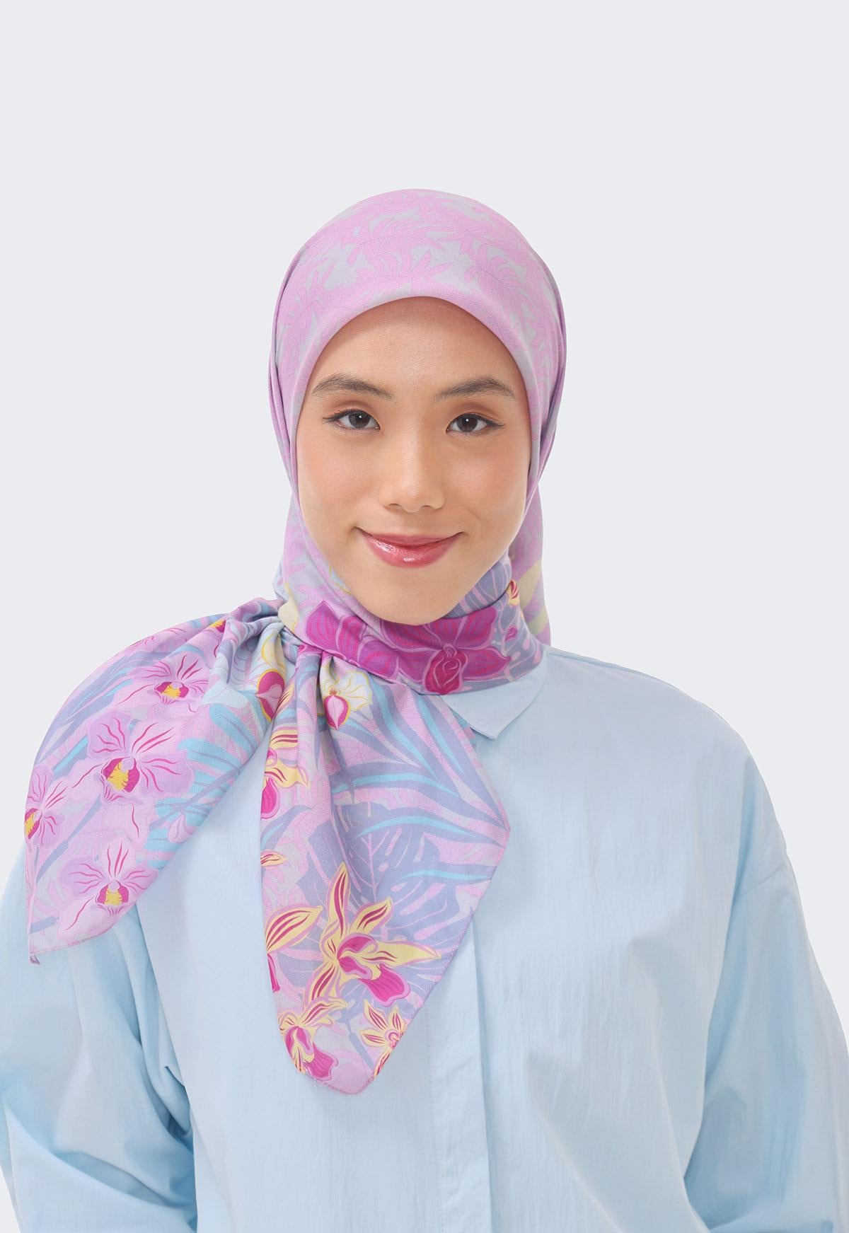 RIA MIRANDA | Orchid Whispers Scarf