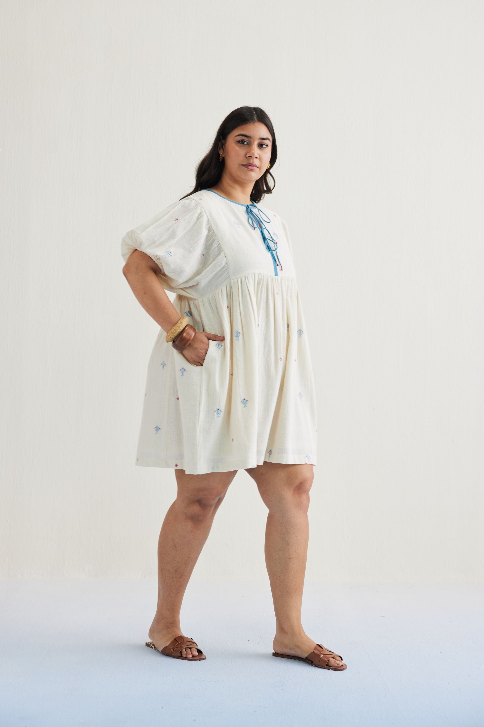SUI | Swim Free Handwoven Kala Cotton Dress