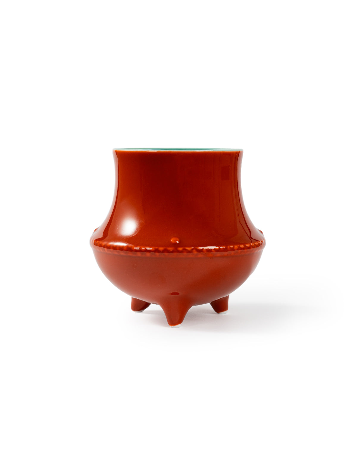 CRAFILAB | Brick Red & Turquoise Three-Legged Water Container