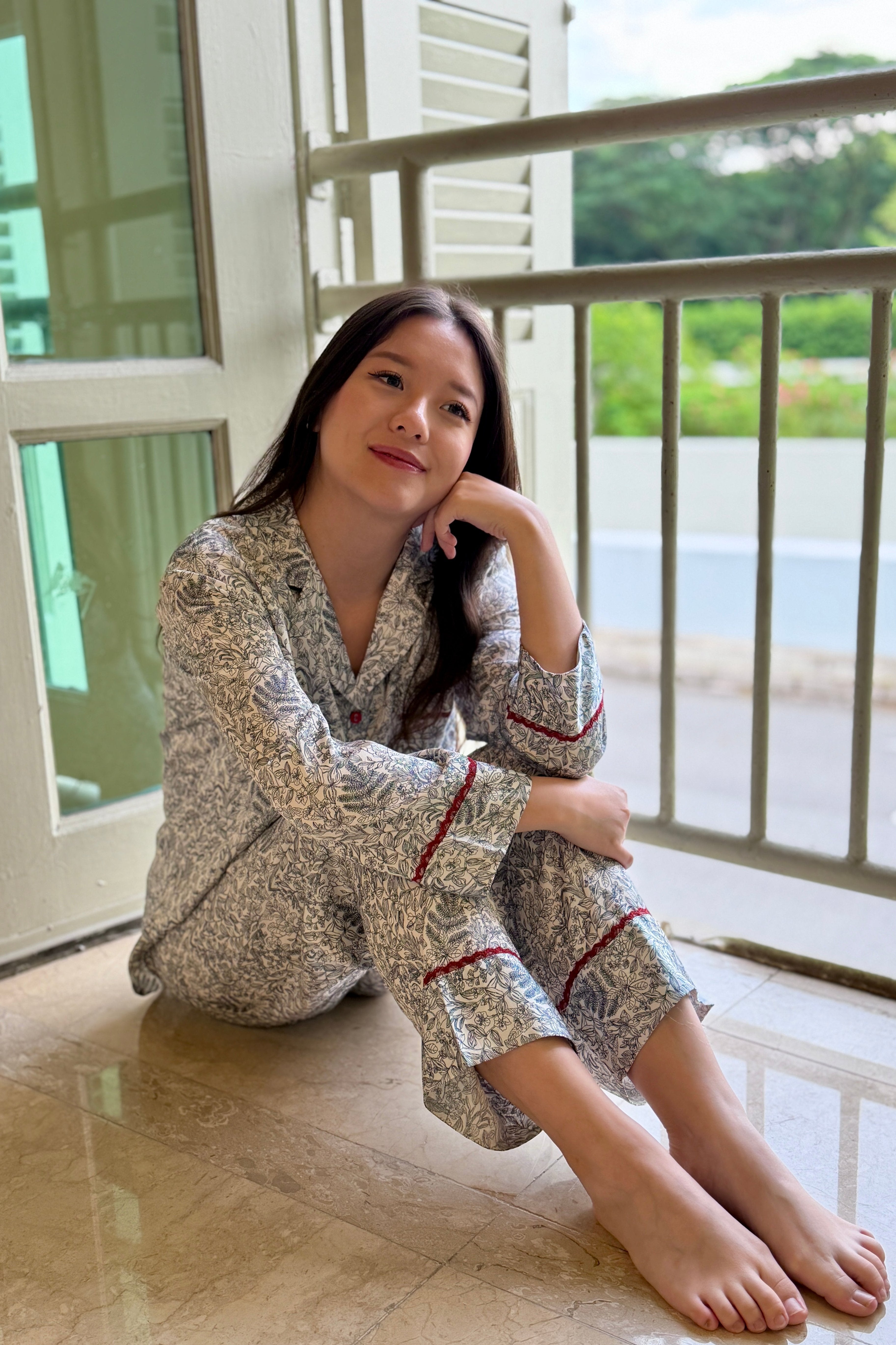 BELLS & BIRDS | Toile Rouge PJ Pants Set