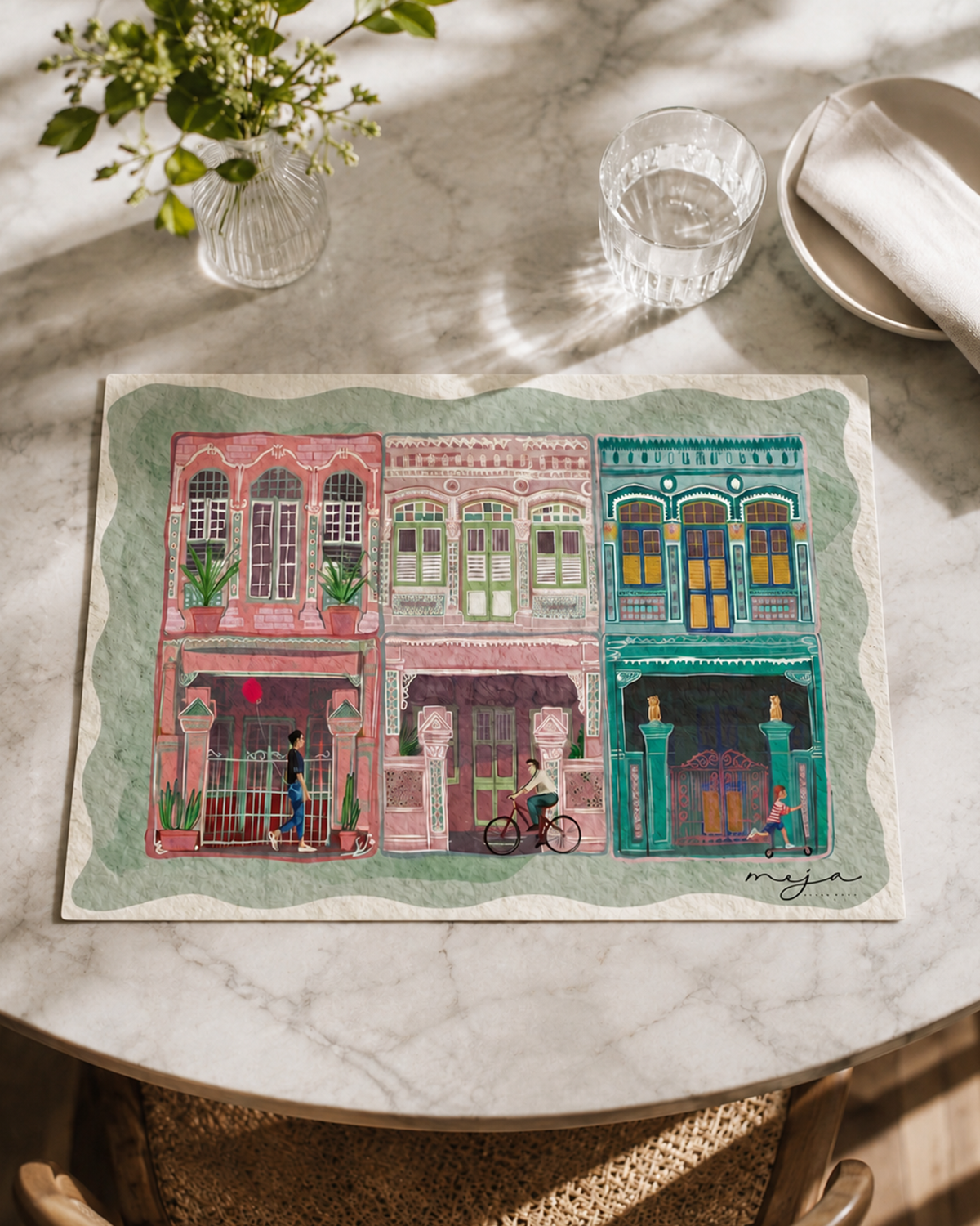 MEJA MAISON DE BALI | The Mosaique Tunas EcoMat By Meja (Set Of 2)